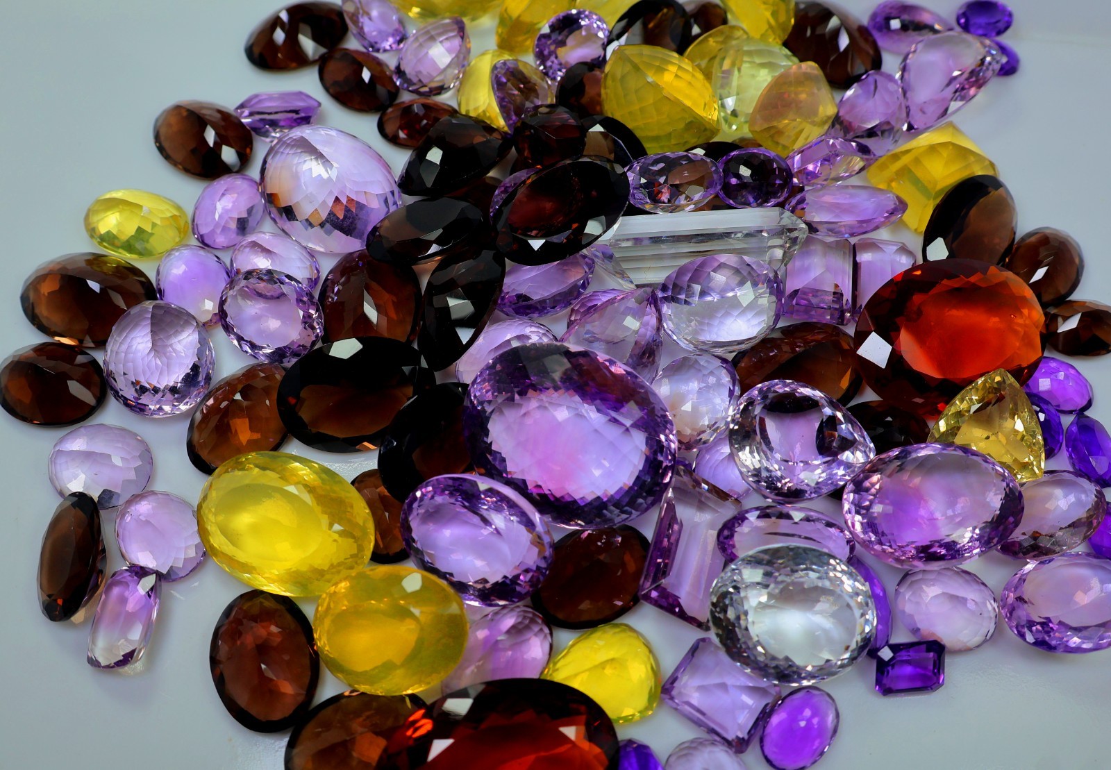 100 Crt Wholesale Lot Natural All Kind Semi Precious Mix Faceted Loose Gemstone