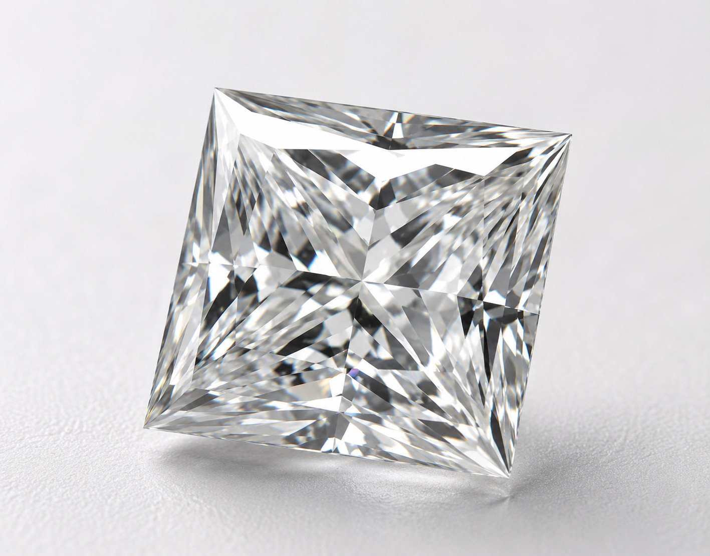Moissanite Princess Loose Stone D Color VVS1 GRA Certified 3mm-14mm 0.1CT-10CT