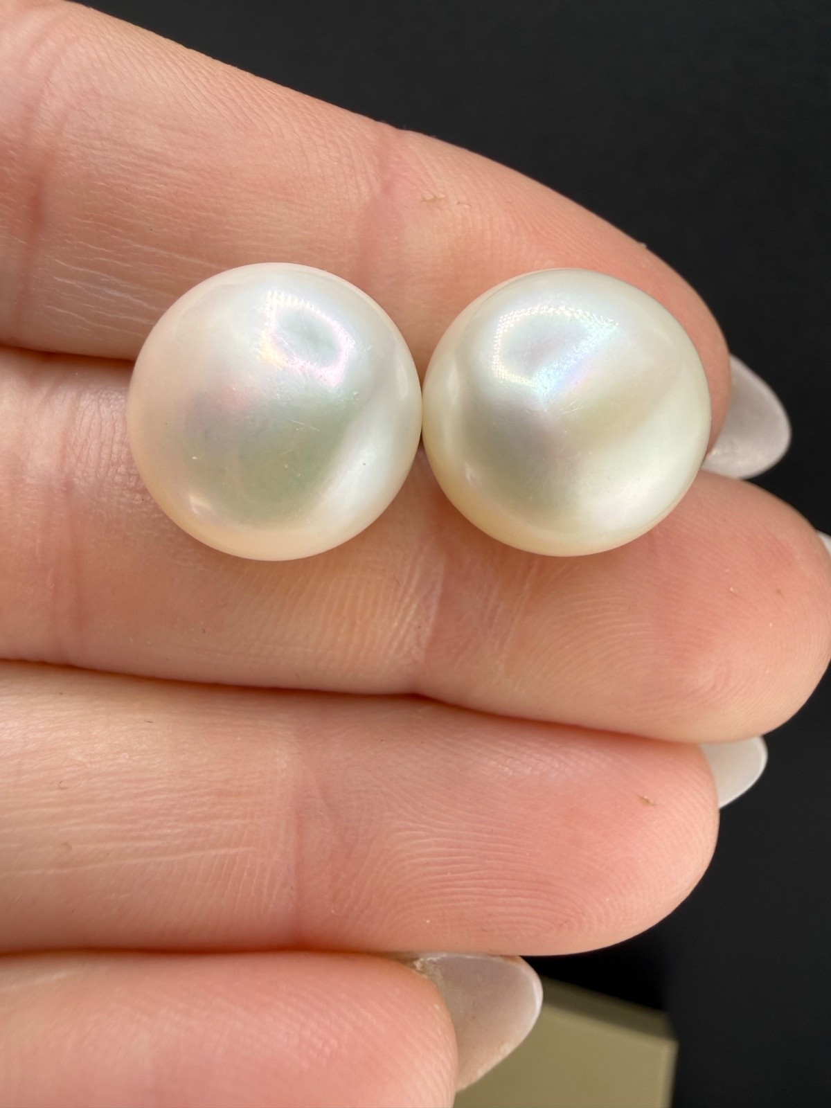 Vintage Honora Freshwater Pearl Necklace Pierced Earrings 36” Endless