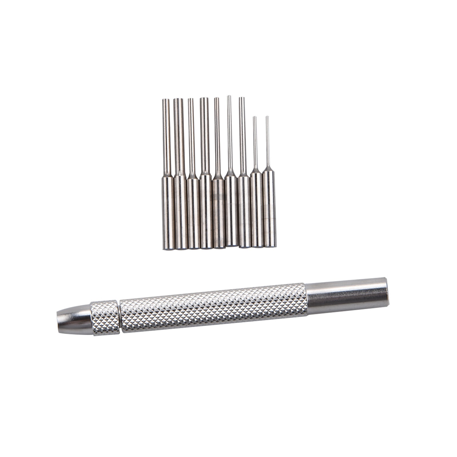 0.5mm-1.6mm Bit Stainless Steel Watch Bracelet Remover Pin Punch Tool 9 In 1 A