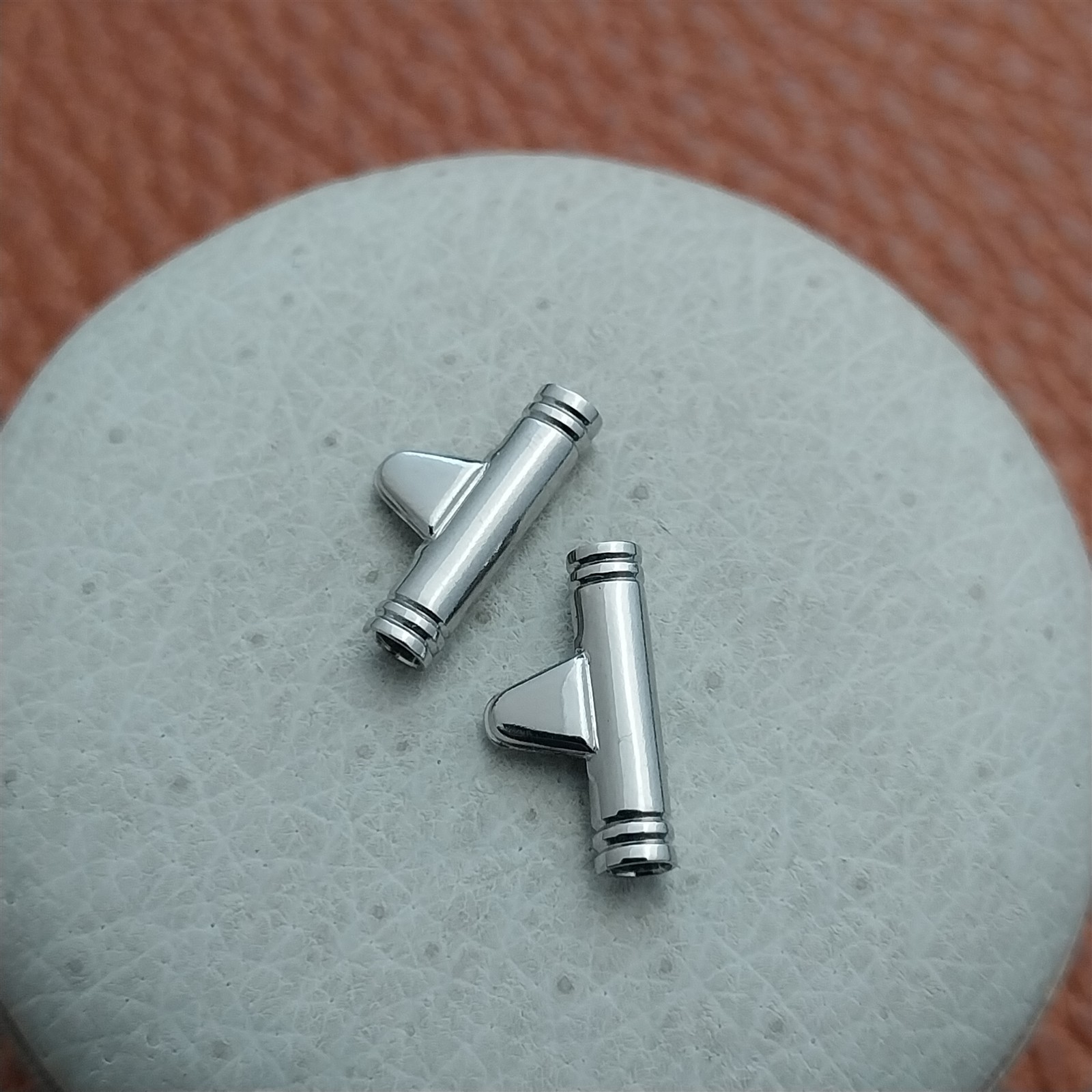 1/2″ Silver-Tone Single-Lug to Spring Bar Vintage Watch Band Adapters