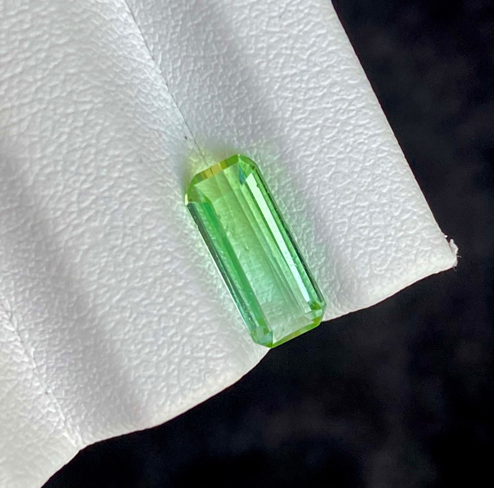 1.55 Carats Rare Natural Tourmaline Losse Gemstone From Afghanistan. Emerald Cut
