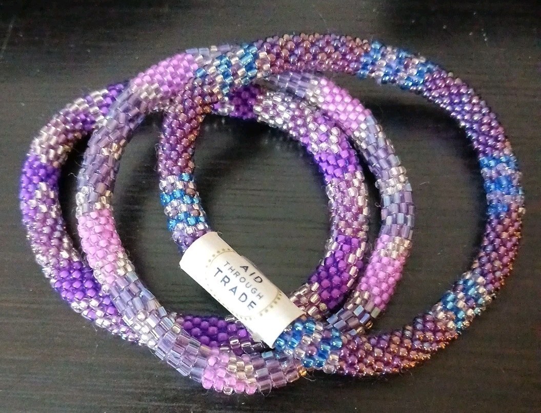 Set Of 3 Roll On Bracelets Nepal Aid Through Trade (lot #5)