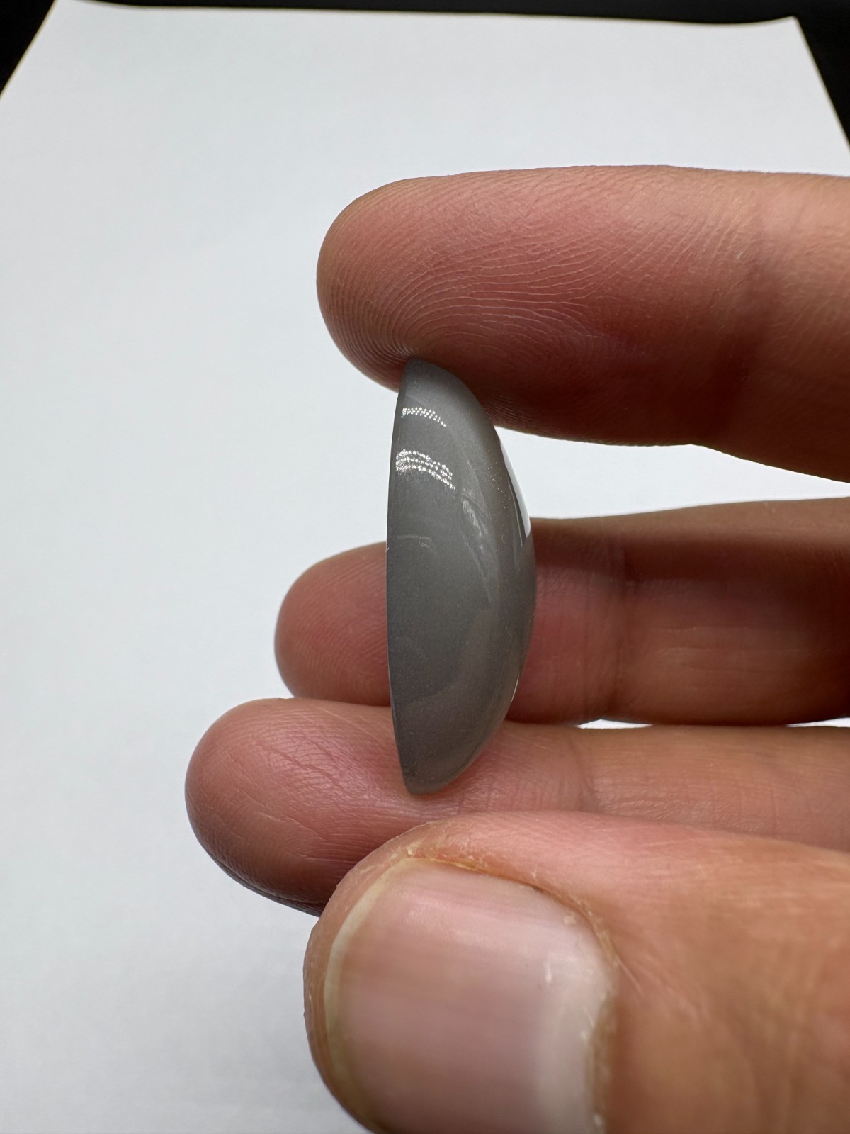 Natural Grey Moonstone Marquise Cabochon 30X15mm Loose Gemstone | 28.30 Carats