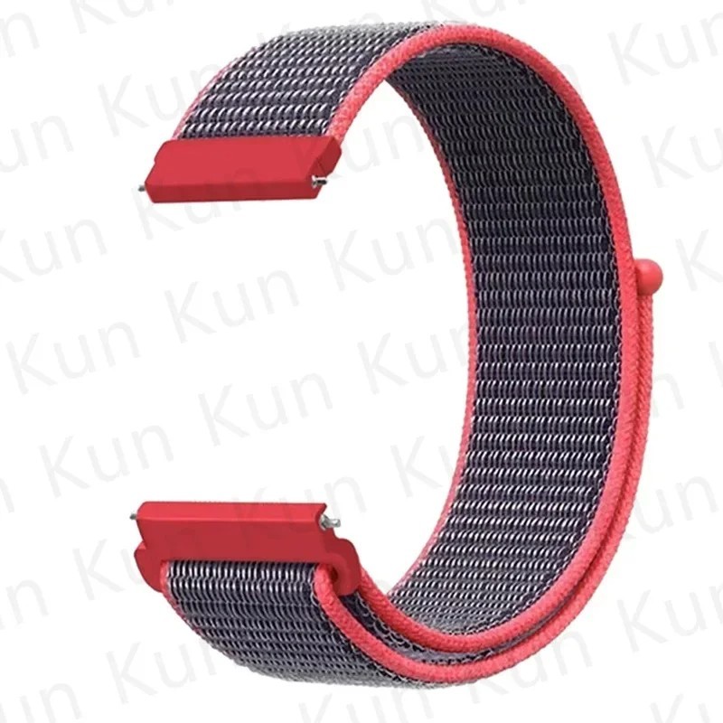 20mm 22mm Woven Nylon Sport Loop Watch Band Strap W/ Quick Release Spring Pins