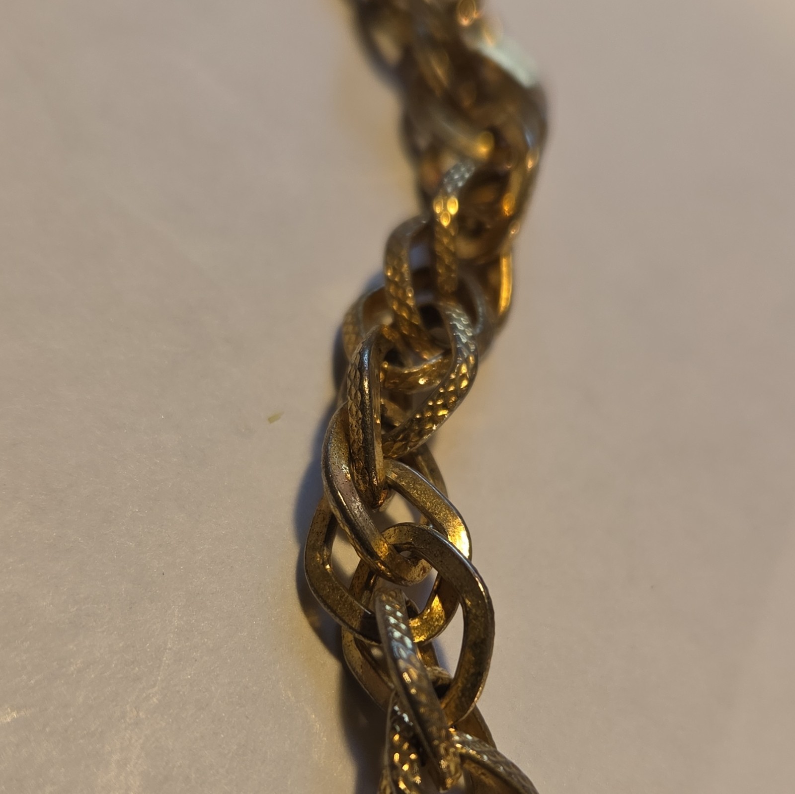 Tifari Gold Tone Rope Chain Necklace, Metal Chain Style, No Stone, 0 Gemstones