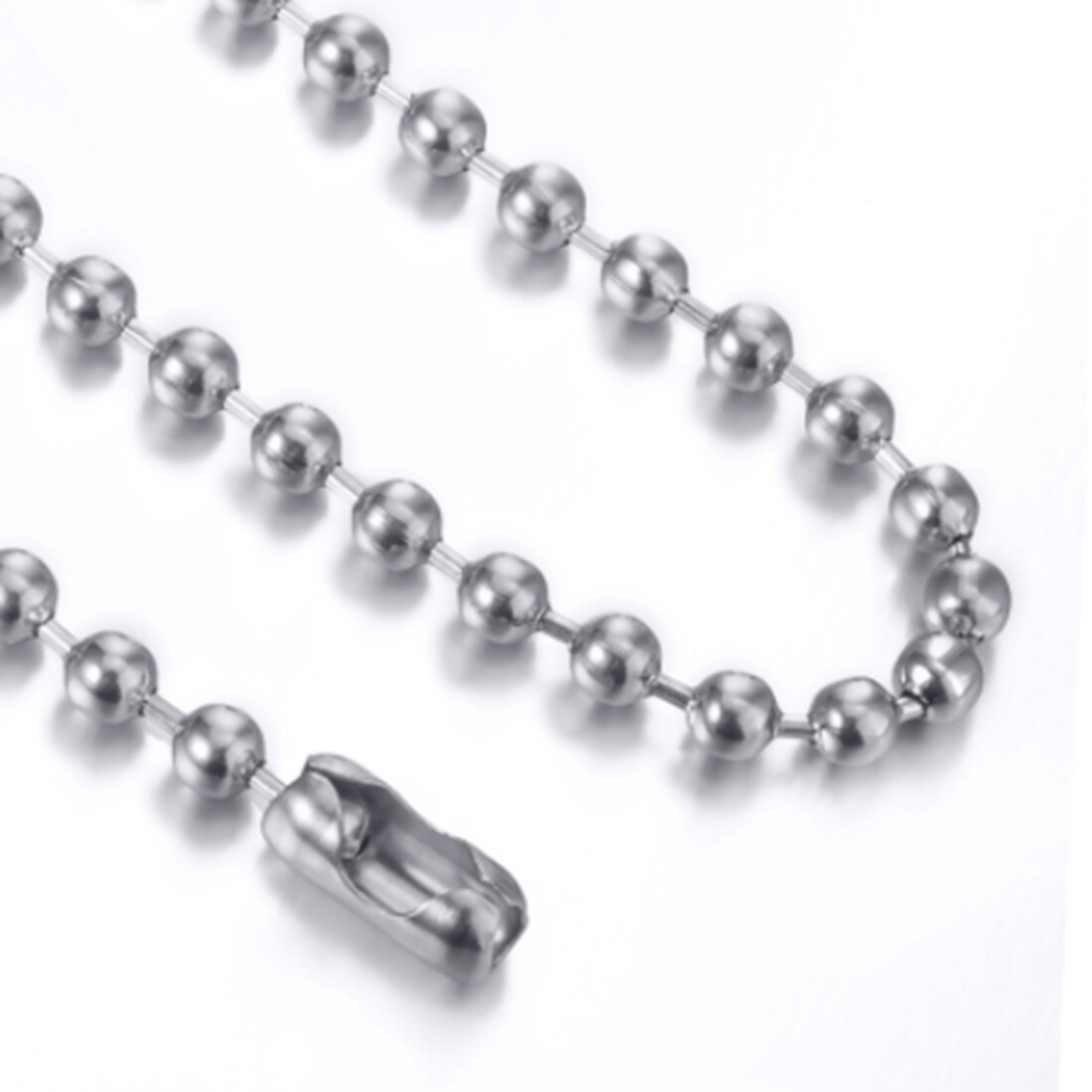 1.5-12mm Unisexs Stainless Steel Silver Bead Ball Chain Necklace Or Bracelet New