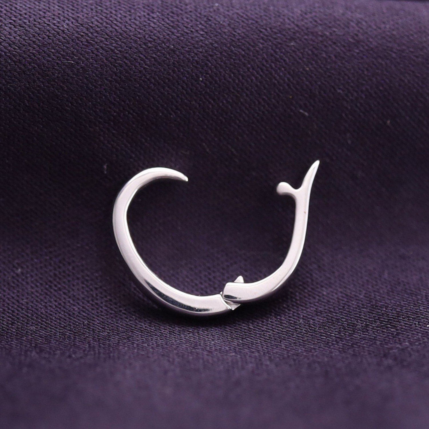 Pendant Enhancer Bail Slide For Pearls, Omega In 925 Sterling Silver
