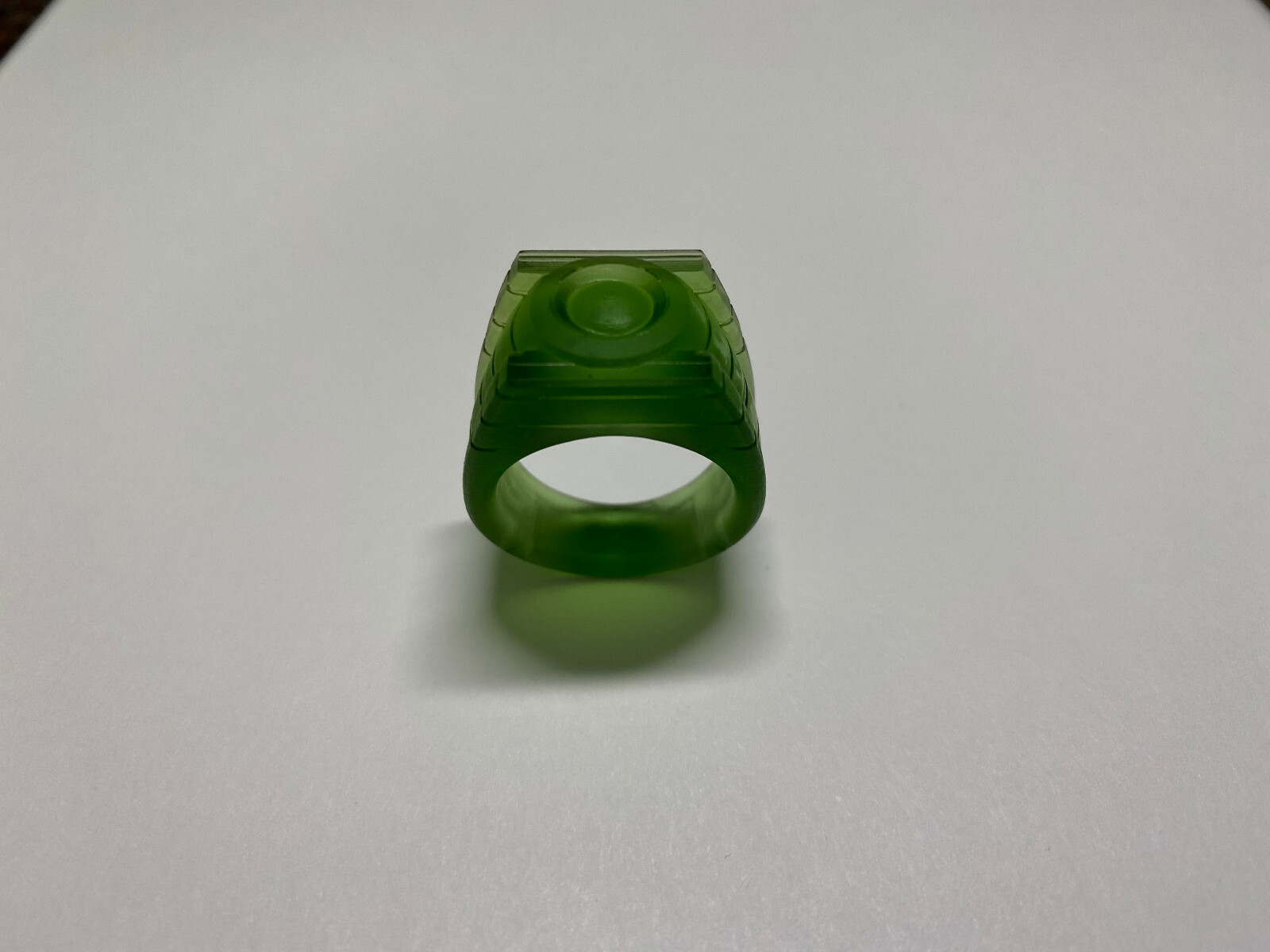 Green Lantern Movie Ring, Plant-based Translucent Green Resin, made in USA