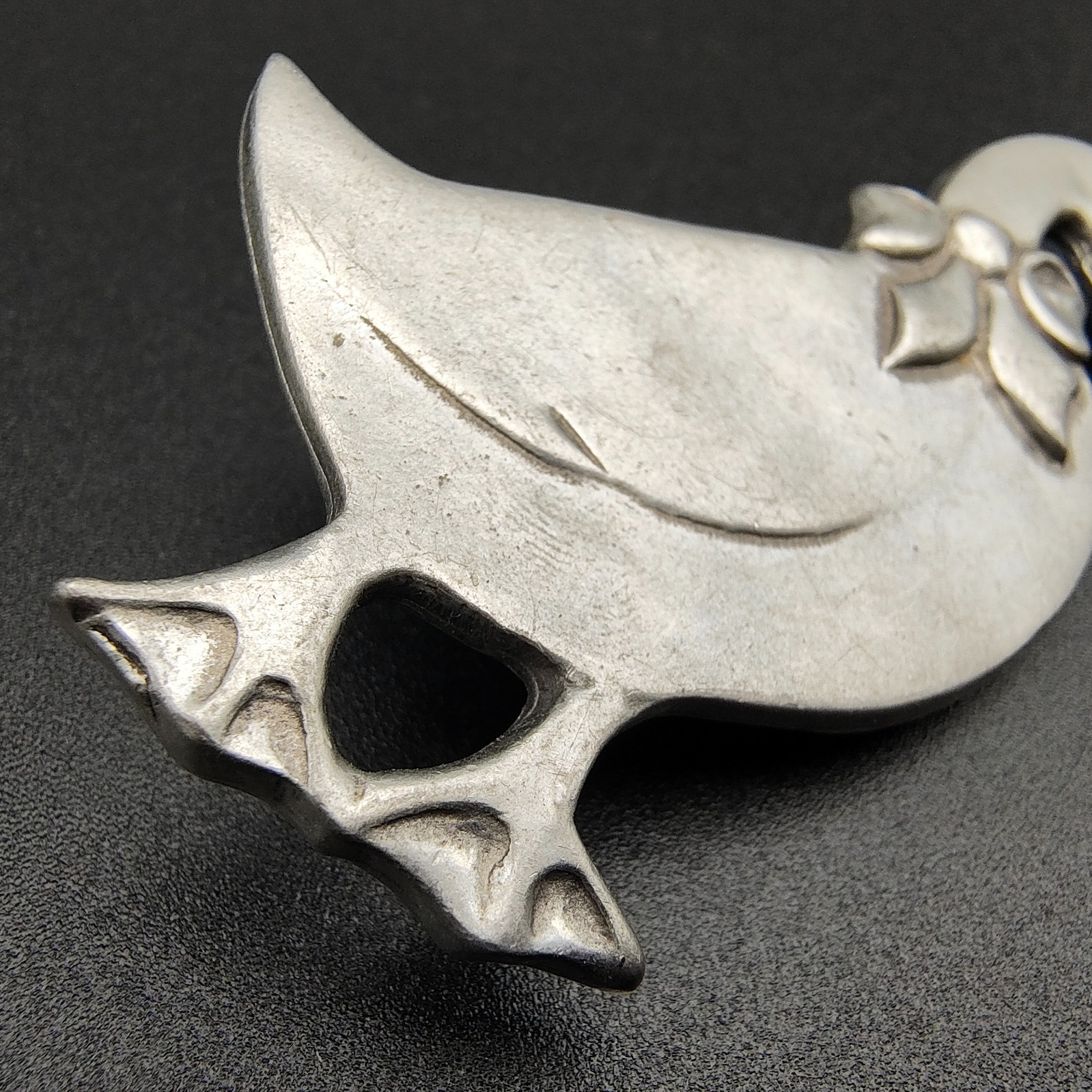 Vintage Seagull Pewter Canada Goose Brooch Country Farmhouse Figural Signed