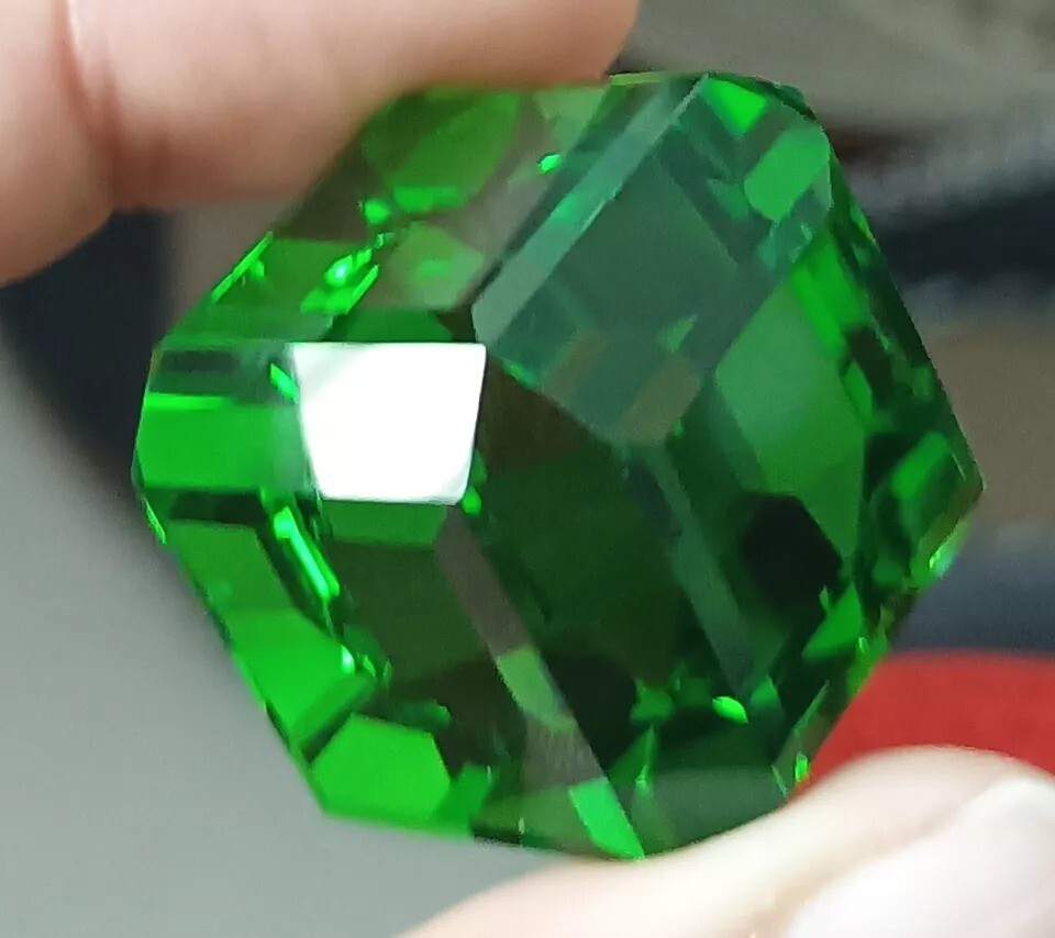 257.95 Ct Brazilian Cube Cut GREEN Topaz Loose Natural EGL Certified A++Gemstone