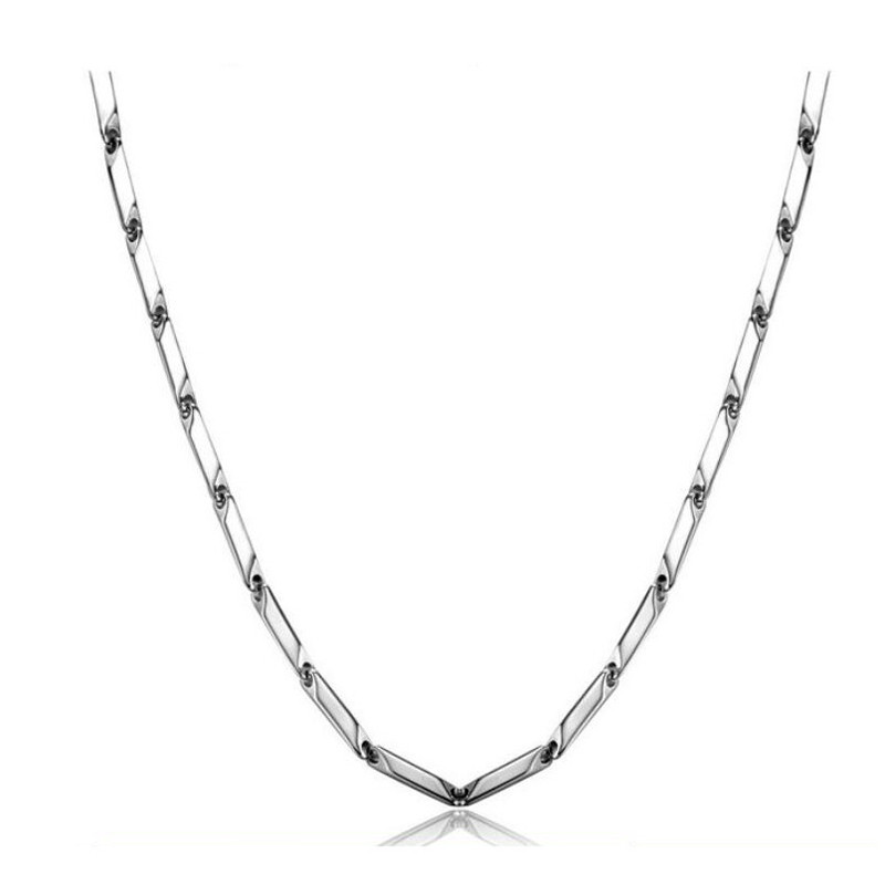5pcs 3mm Stainless Steel Chain Necklace for Men Jewelry Pendant Accessories
