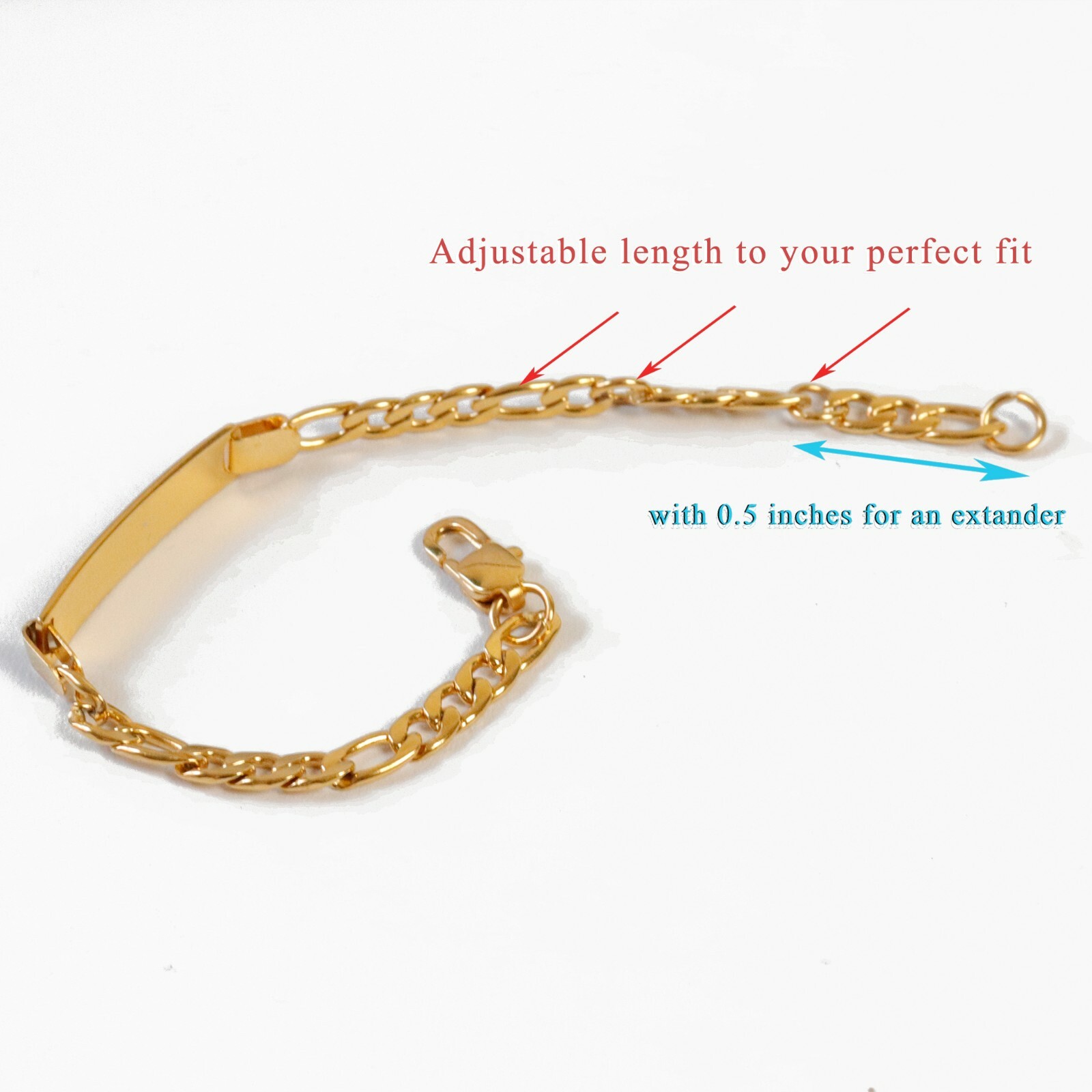 Personalize 14K Gold Filled Baby Bracelet Initial Bracelet Engraving any Name