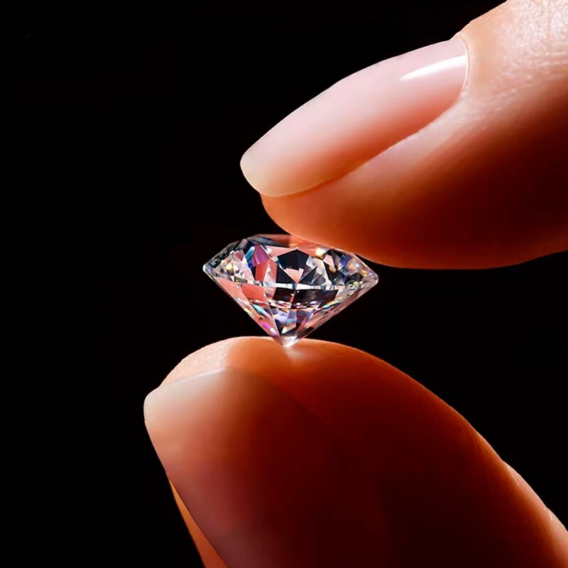 0.1-5ct D Color VVS1 Round Cut Loose Moissanite Real Gem Diamond Stone W/ GRA