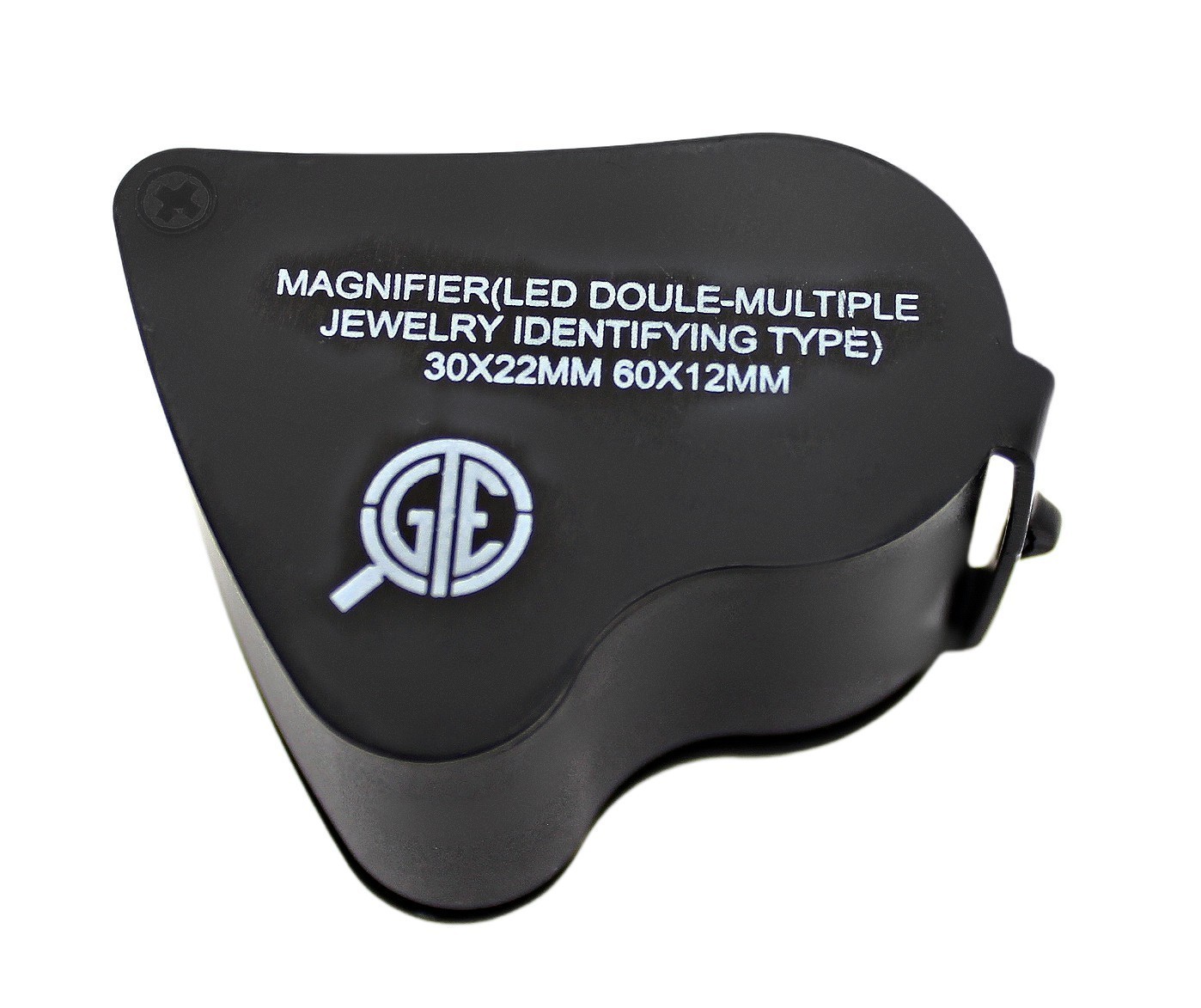 Jewelers Eye Loupe 30X 60X Illuminated Foldable Magnifier Bright LED Light Gold