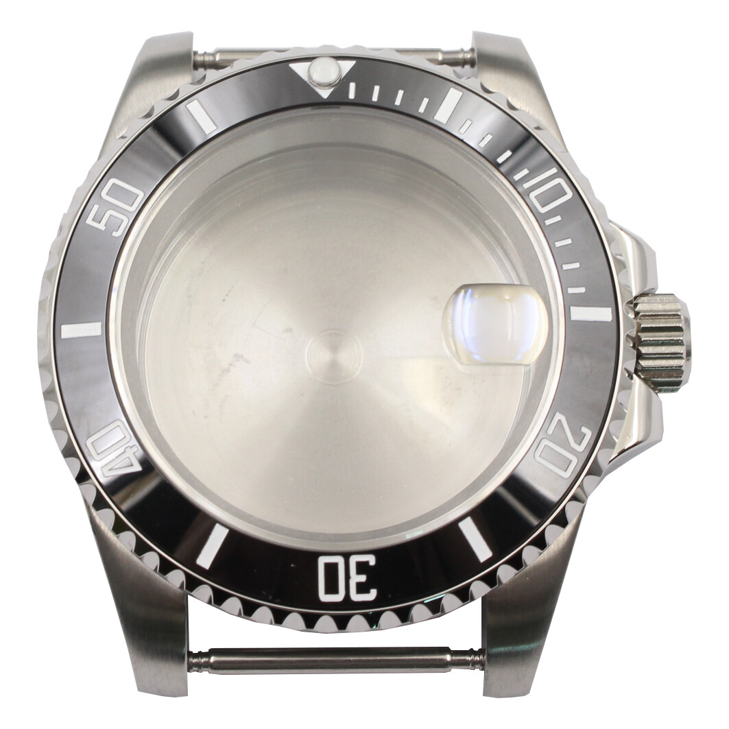 40mm Stainless Steel Watch Case Set Sapphire Glass Shell for NH35A/NH36 Movement