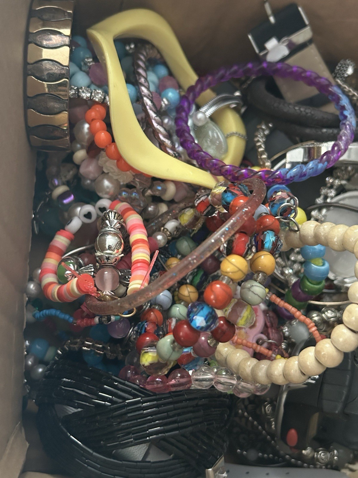 HUGE 5 + Lbs Jewelry WEARABLE Lot Tangled Unsearched VINTAGE ESTATE TREASURE