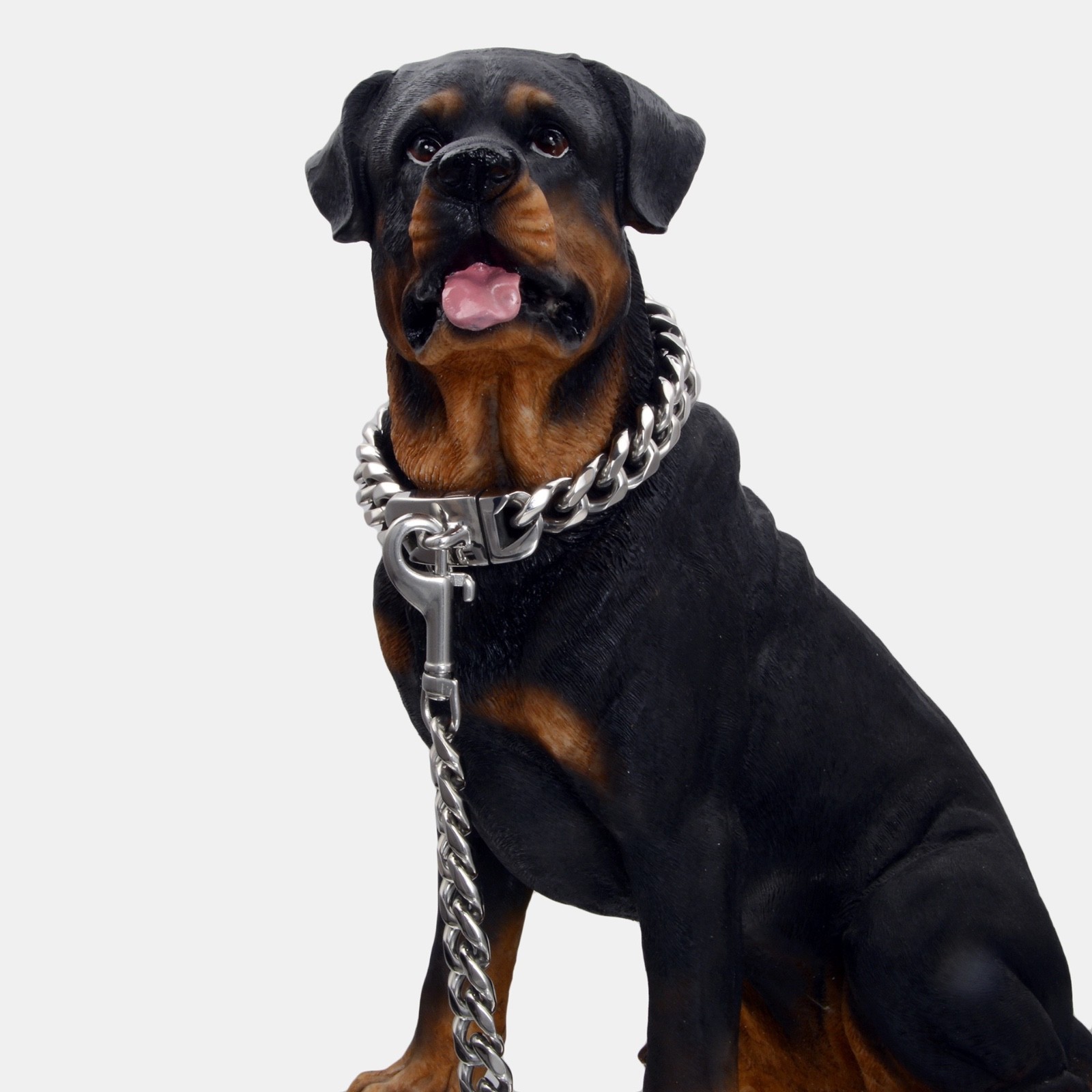 Upgraded Gold Stainless Steel Cuban Link Dog Chain Collar Necklace Luxury 10-26″