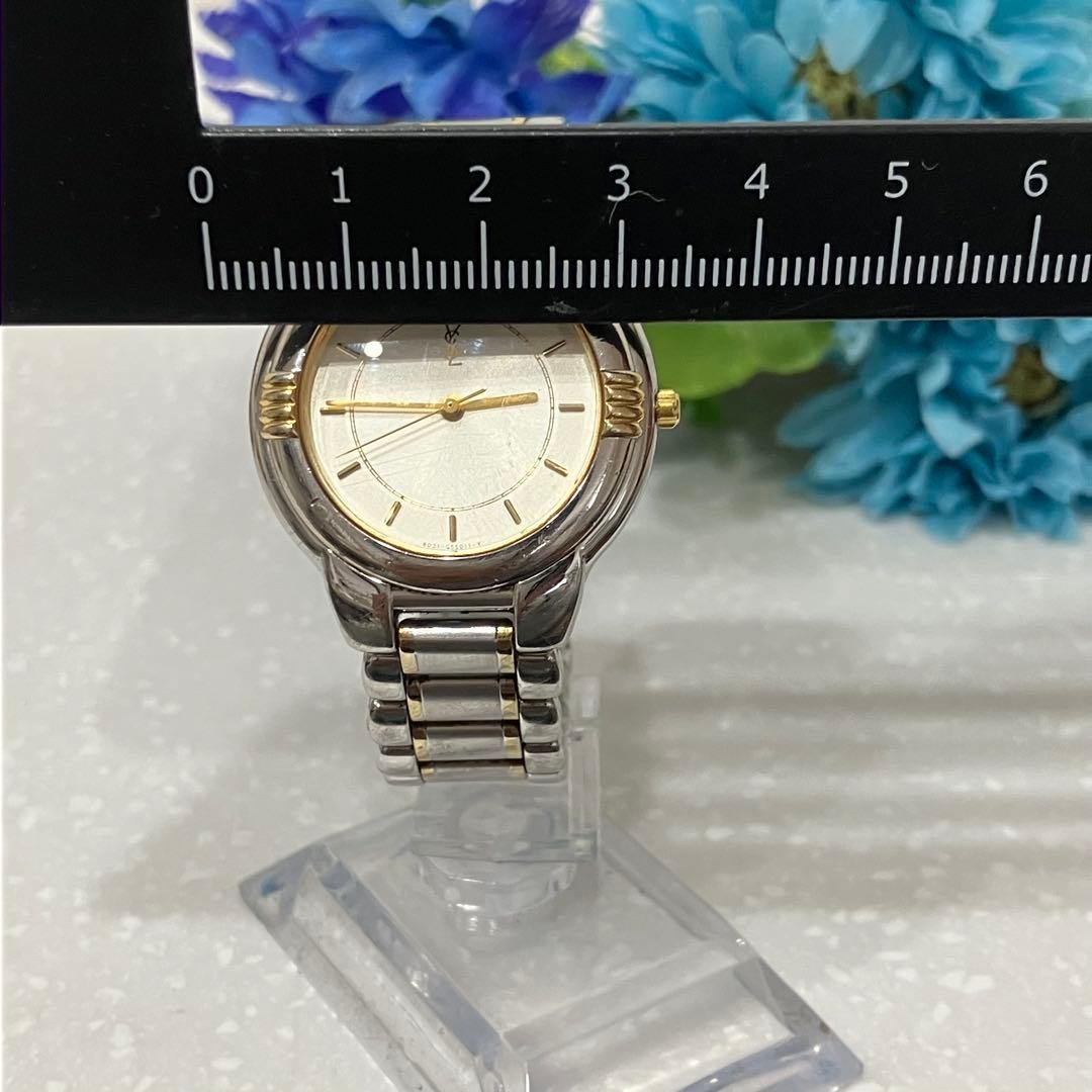 [Excellent Condition] YSL Yves Saint Laurent Analog Watch, Silver & Gold, Bo
