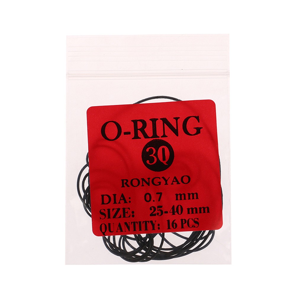 0.5/0.6/0.7/0.8mm Watch O-Ring Waterproof Rubber Gaskets Watchmaker Accessories