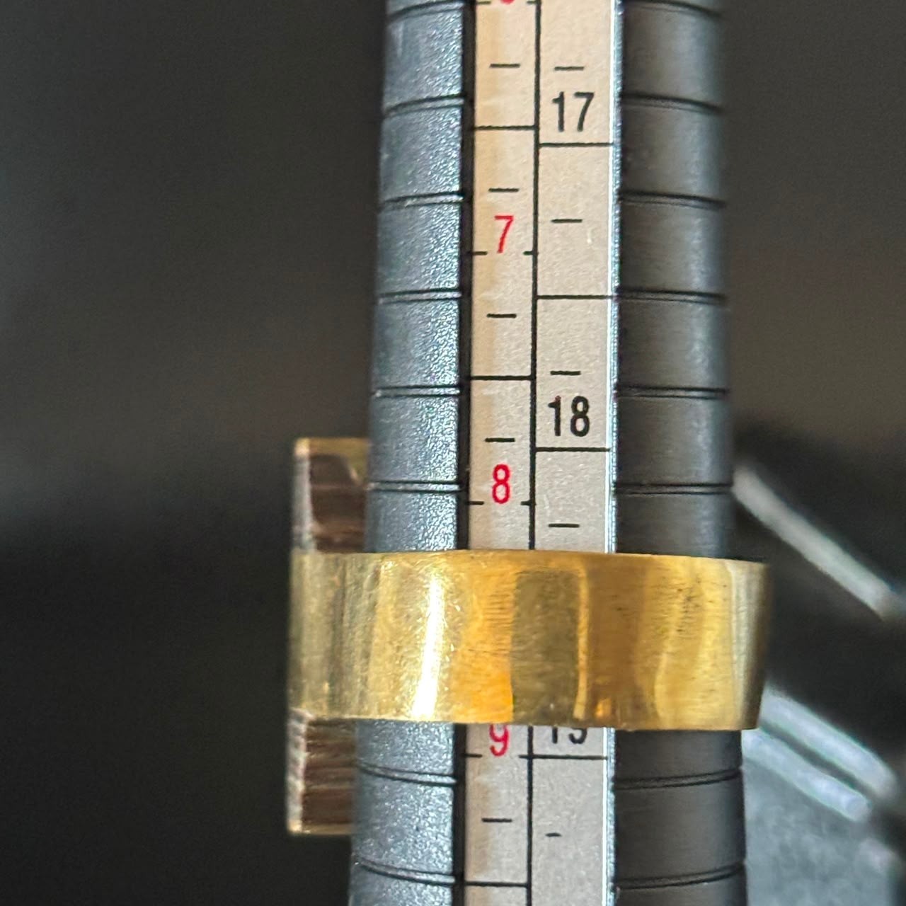 Vintage Moroccan Tuareg Brass Ring Berber Sahara Handmade Ring Size 10.5 US