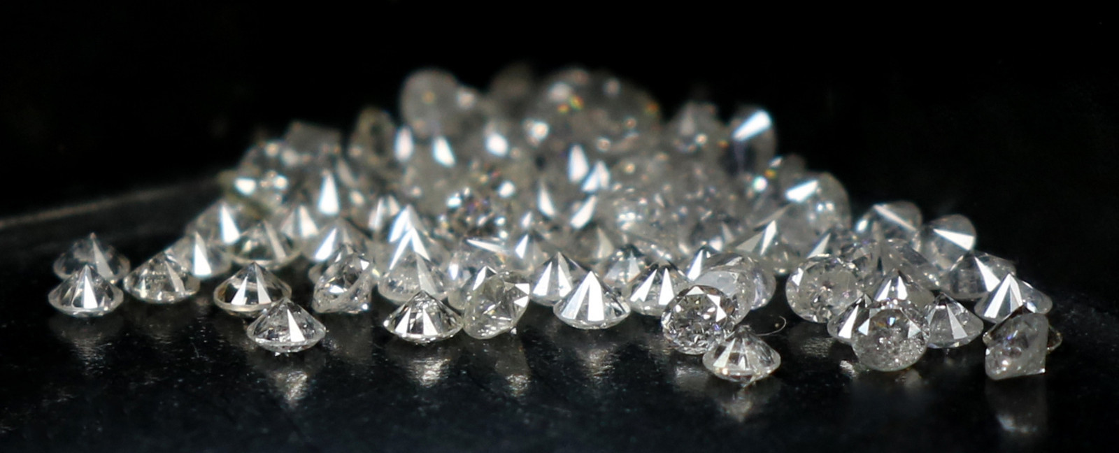 Real Natural Loose Diamond Round 100 Pcs Lot I1-I3 Clarity G-H White Color Q01