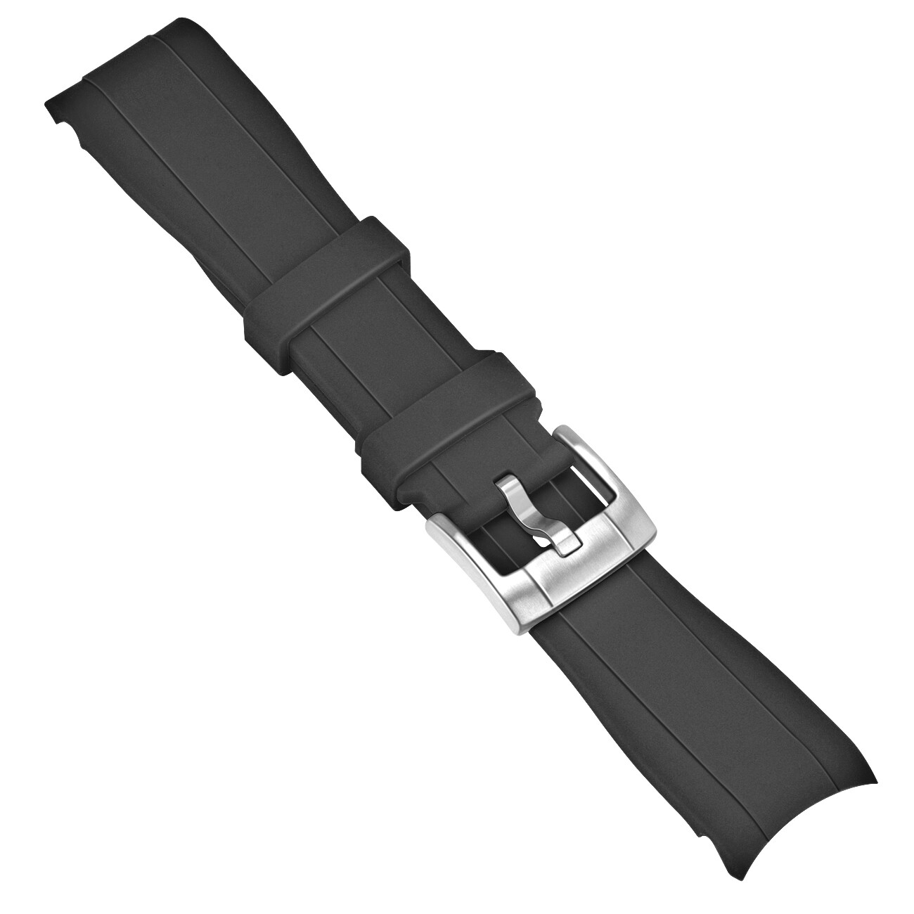 20 22mm Rubber Watch Band Premium Silicone Universal Curved Ends Rubber Strap