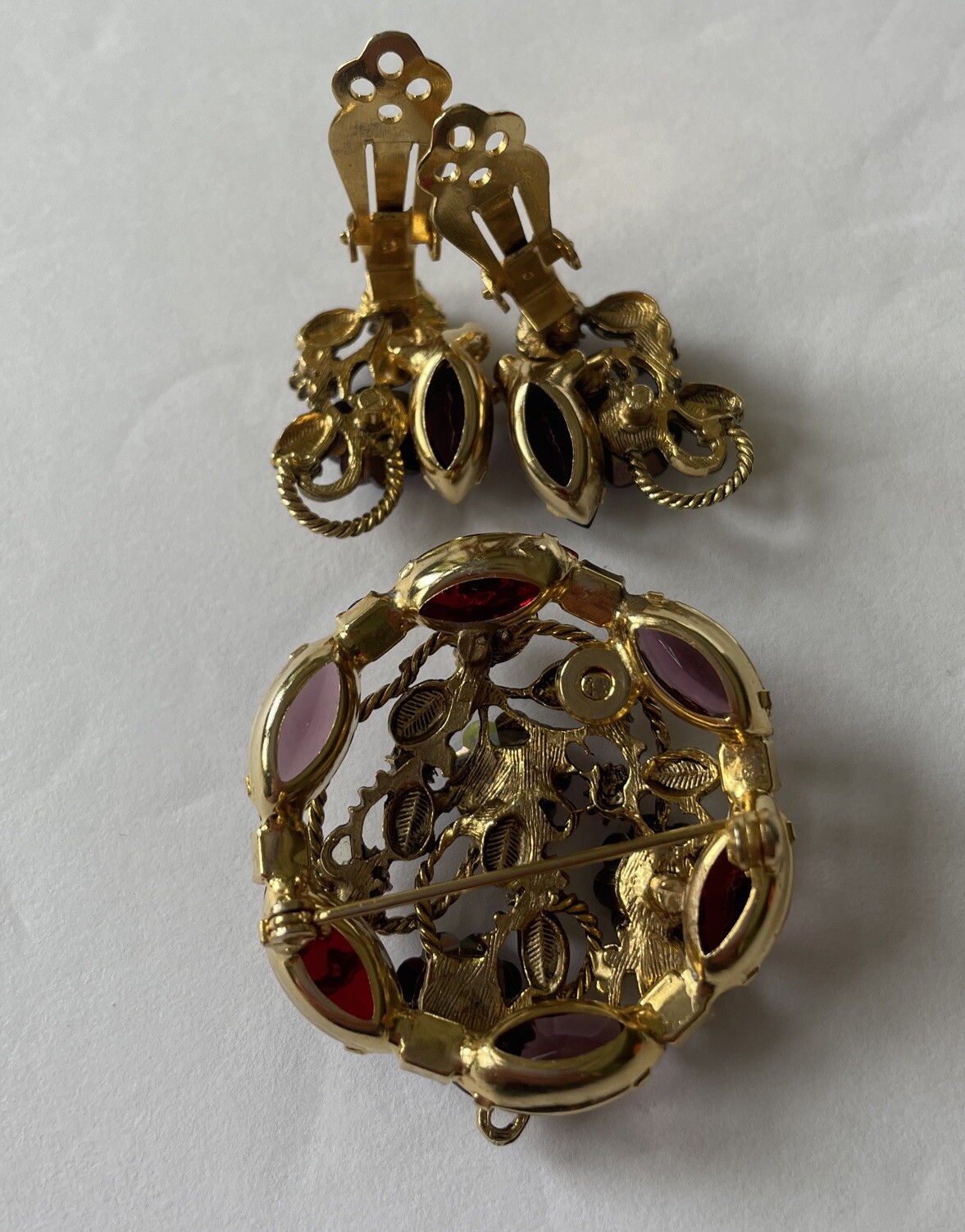 Vintage Jewelry Set Unsigned Juliana Style