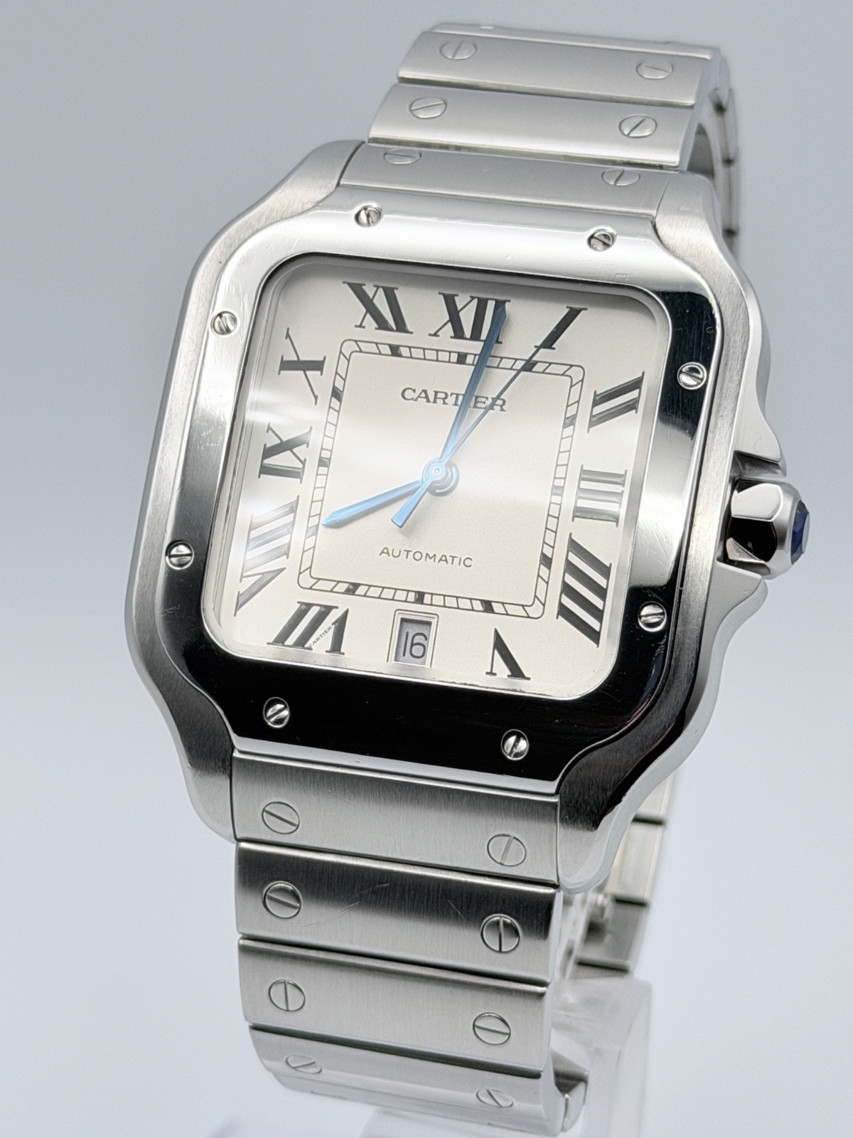 Santos de Cartier Large WSSA0018 | Full Set | 2 Extra Straps | Very Good