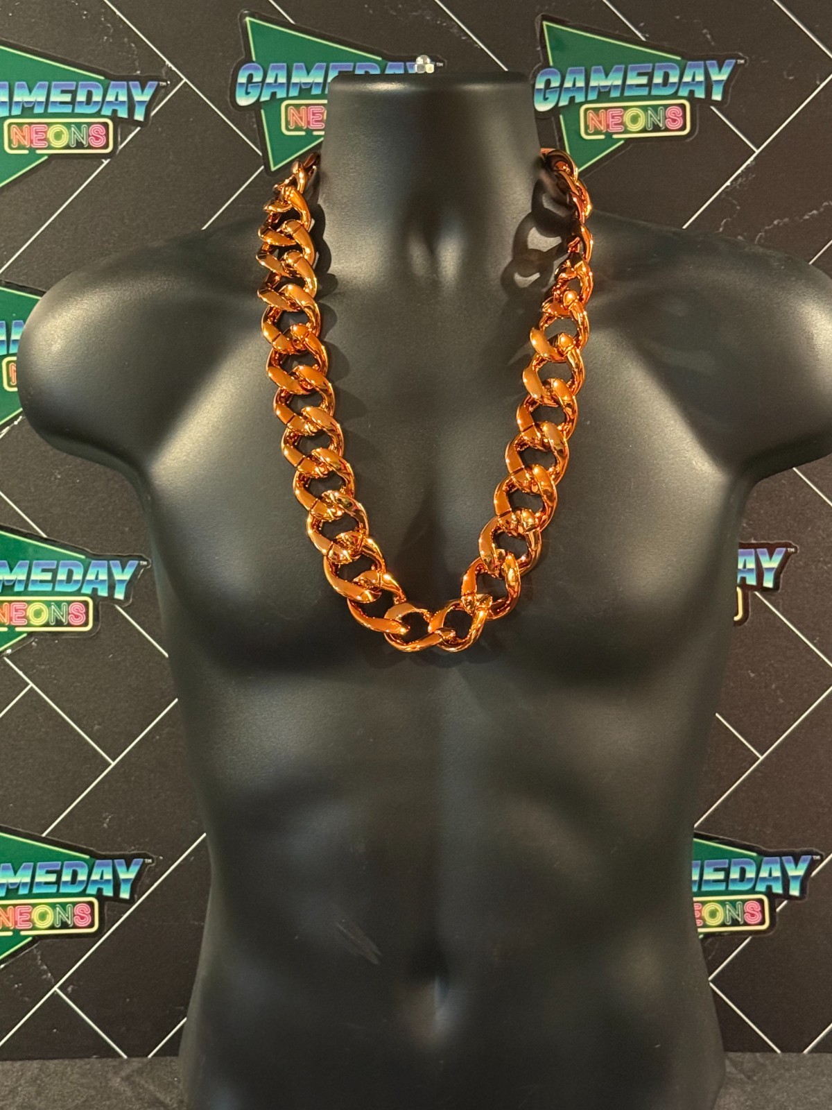 Men’s Chunky Cuban Necklace, 30 inches Fake Hip Hop Chain, Plastic Rapper…