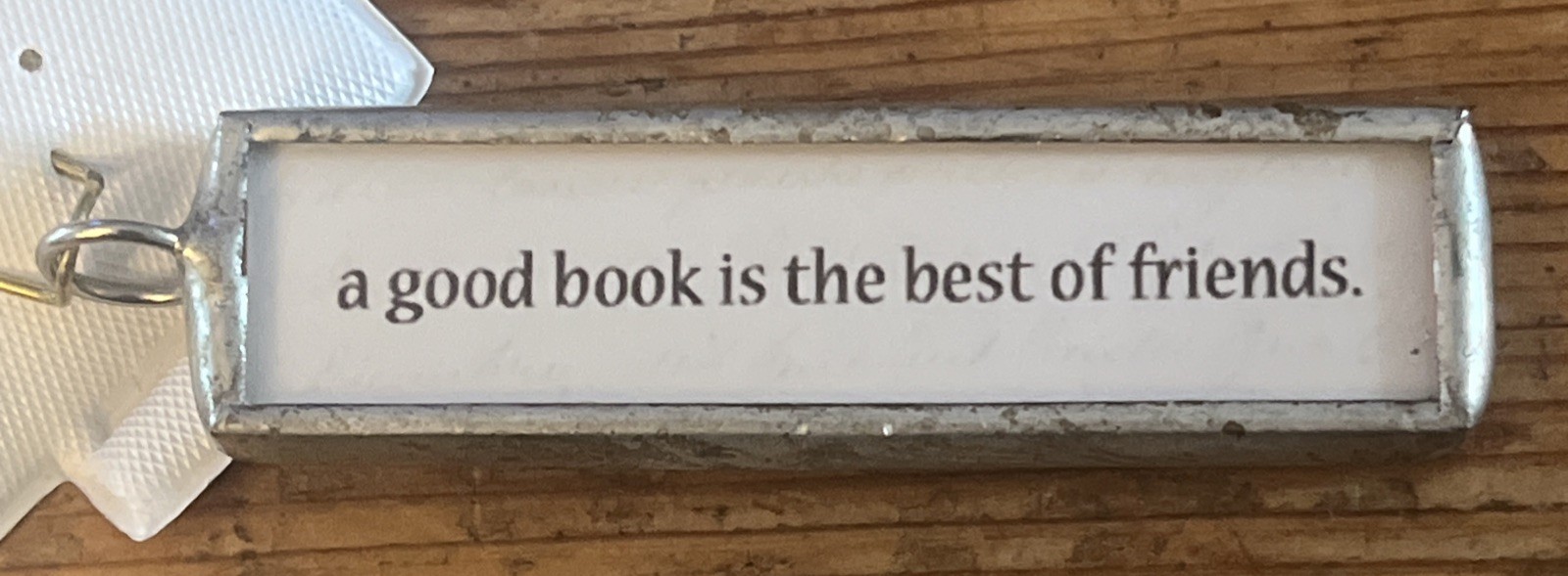 A Good Book Is The Best Of Friends Charm Pendant Jewelry Reading Reader Gift