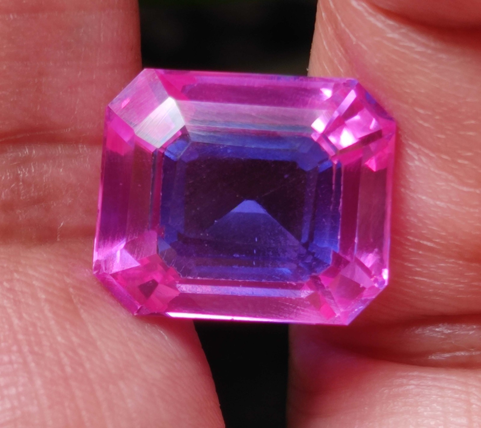 15 Ct Certified Loose Gemstone Beautiful Emerald cut Natural Pitambari Sapphire