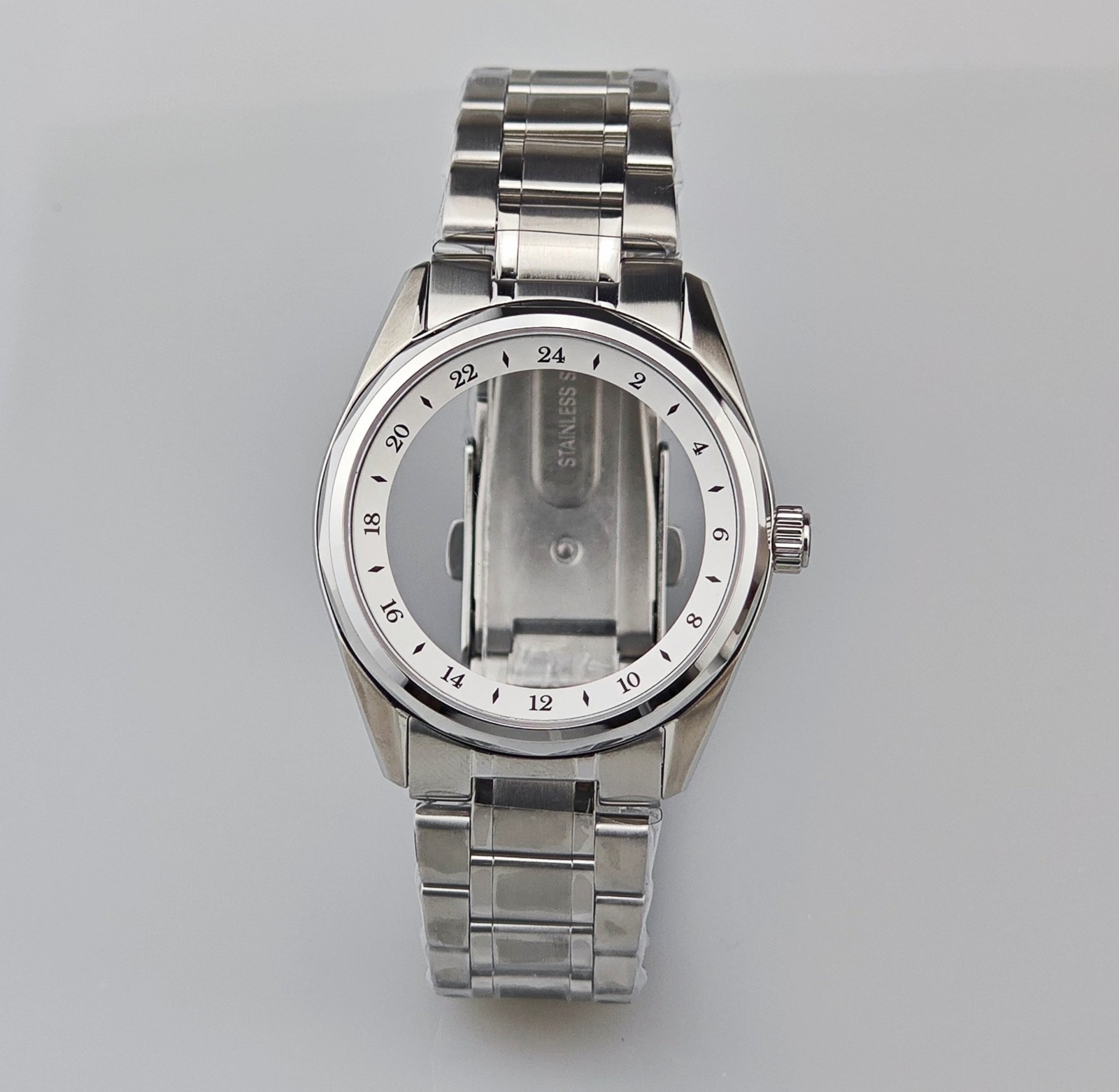 39.5mm Stainless Steel Case+Strap Sapphire Glass For NH34 NH35 NH36 28.5mm Dial
