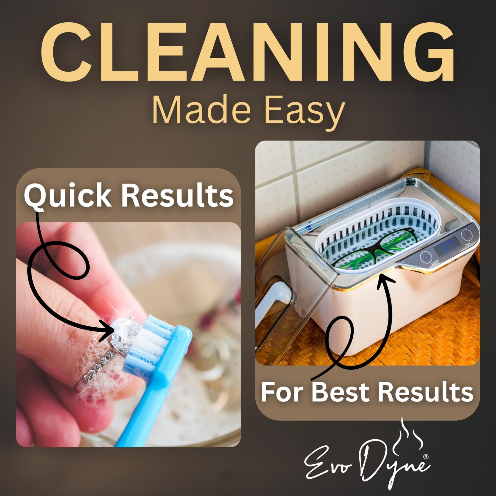 Ultrasonic Jewelry Cleaner Solution (2-Pack) Concentrated 8 Fl Oz (Pack of 2)