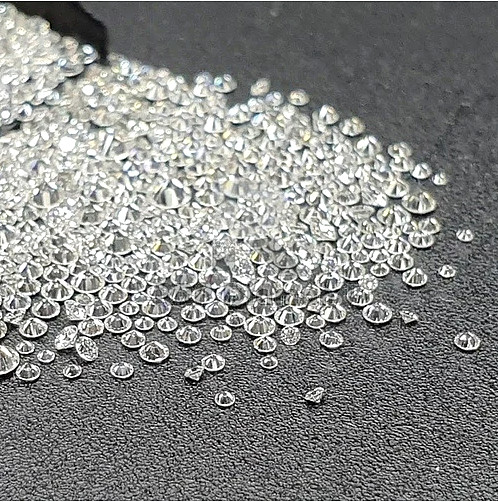 Loose Lab-Grown CVD Diamond LOT 0.70 MM D Color IF CLEARITY 500 PCS Certified