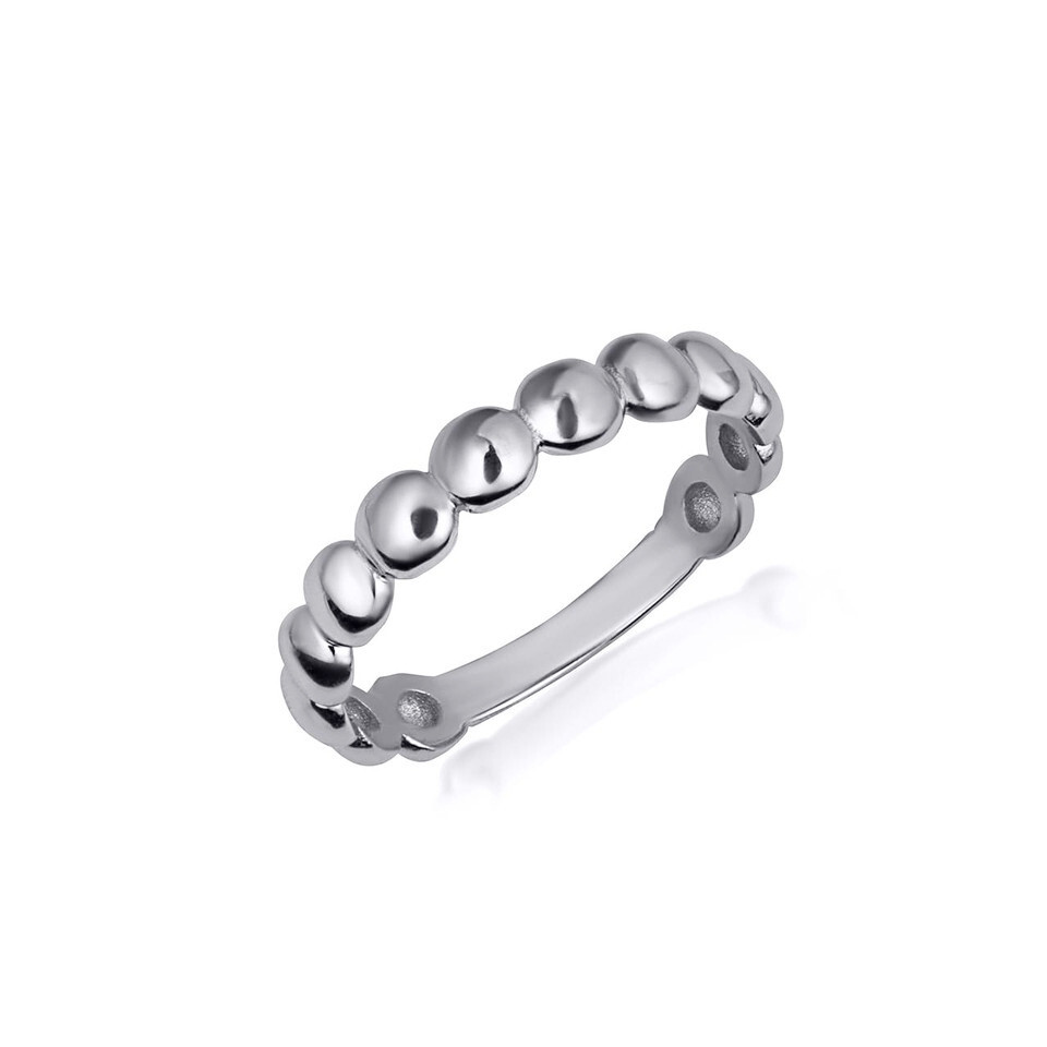 Gold Bead Band Ring (Available in Yellow/Rose/White Gold)