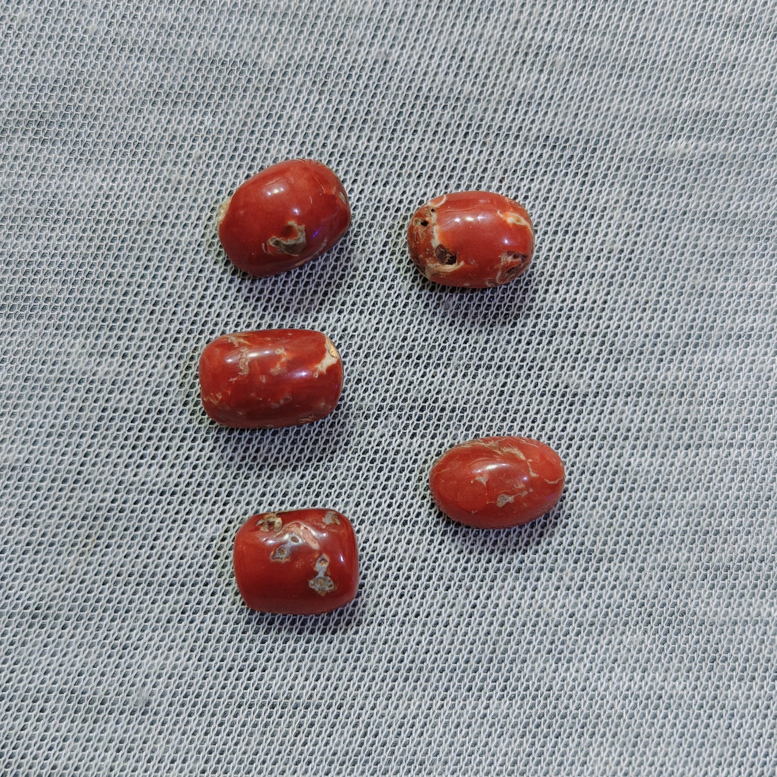 Natural Japanese Pink Coral Oxblood Oval Cabochon Loose Gemstone Jewelry Making