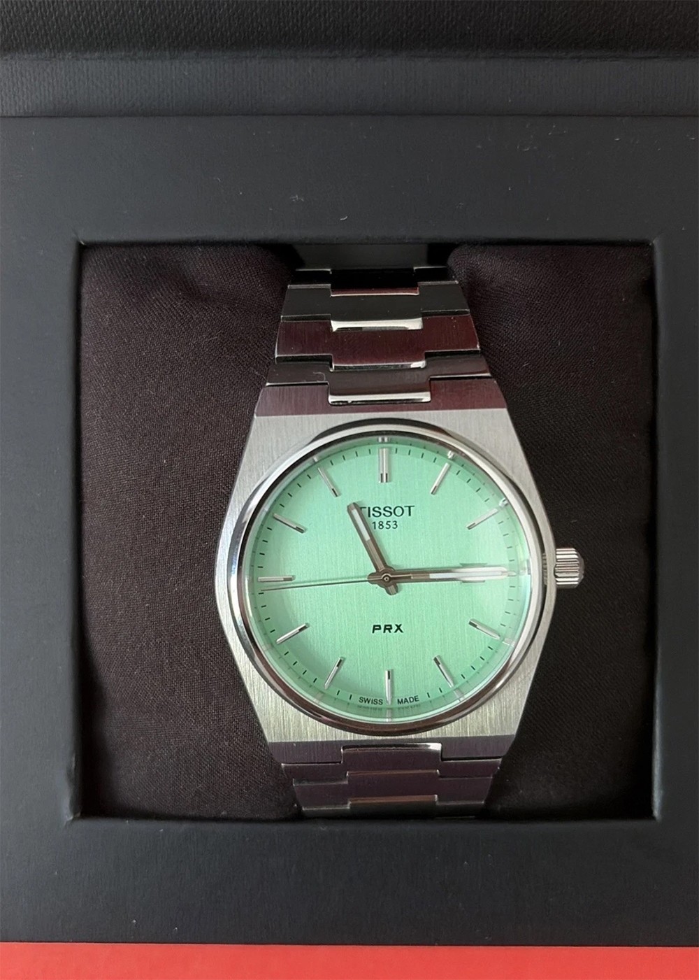 Tissot Classic PRX 40MM Men’s Mint Green Dial Quartz Watch T137.410.11.091.01