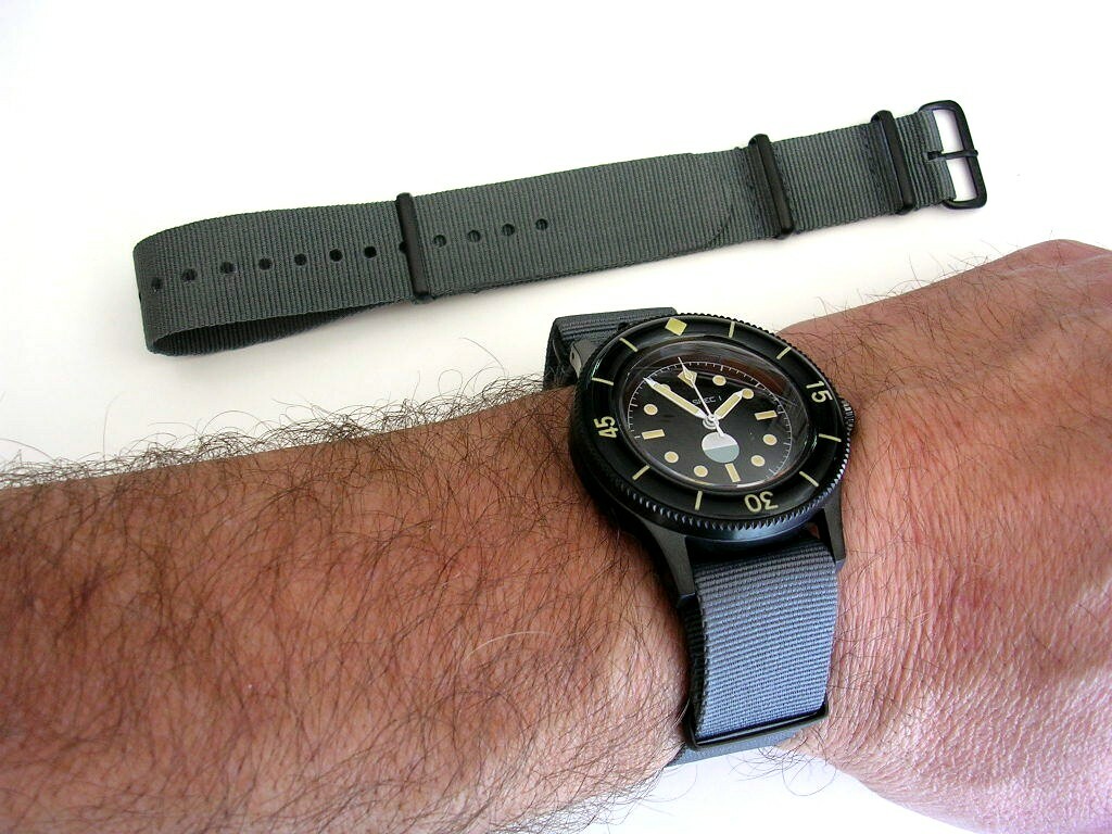 NATO ® X nylon watch band strap Coast Guard Orange 20m 22m g10 PVD RAF IW SUISSE