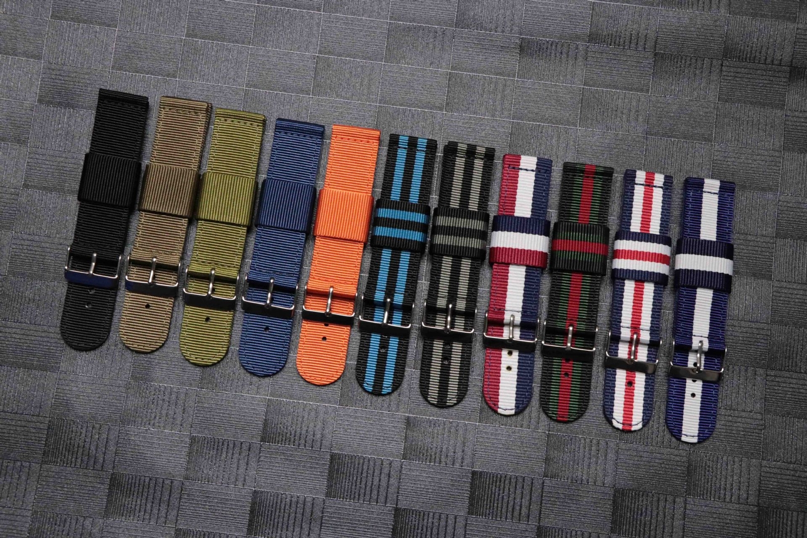 High Quality Nylon Canvas Watch Strap Band sports 18/20/22/24mm Quick Release