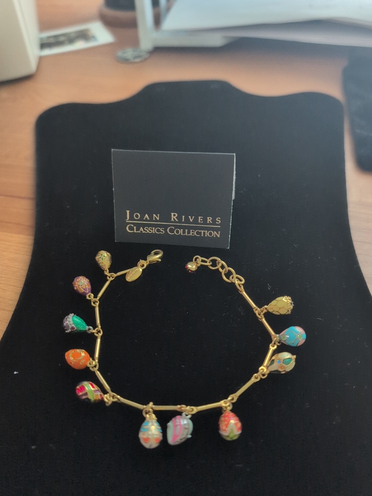 Vintage Joan Rivers Egg Bracelet