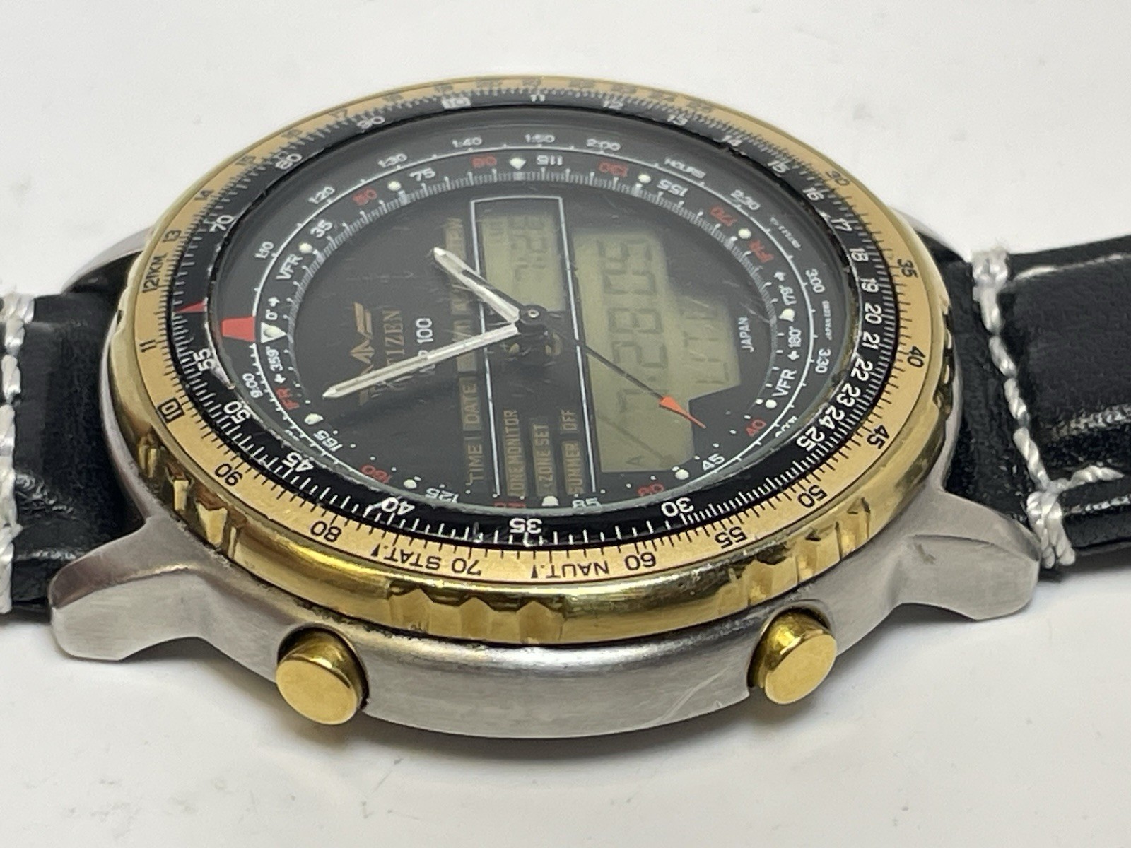 Vintage Citizen Promaster Wingman Ana-digi Pilot Watch C080 Very Good Condition.