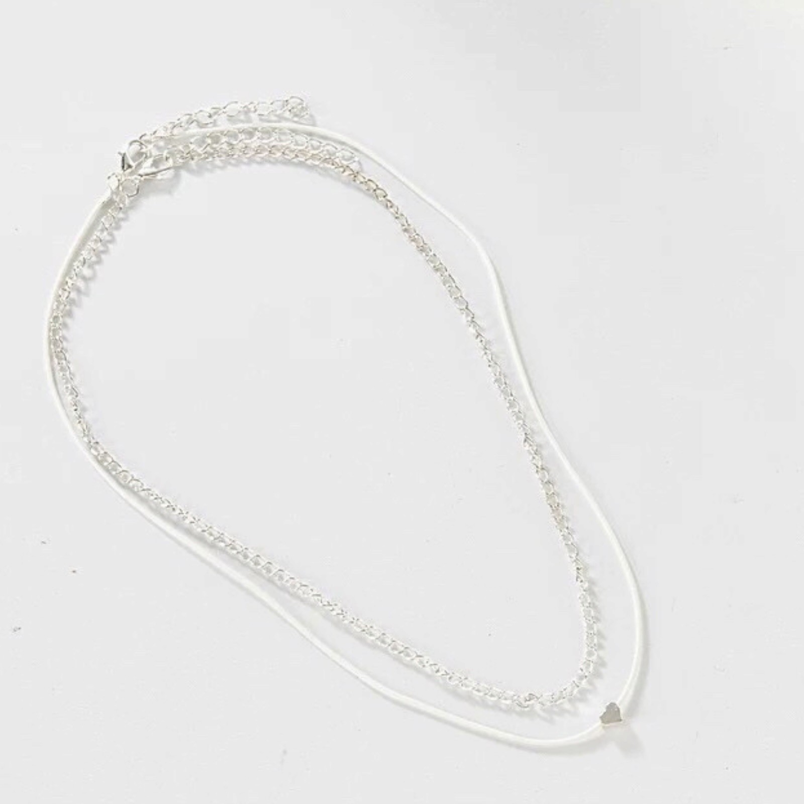 Fashion Love Heart Ankle Bracelet Foot Chain Silver Plated White Women Anklet C1