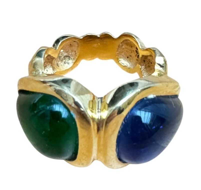 Rare Vintage Yves Saint Laurent x Gripoix Gold-Tone Ring – Size EU 56 / US 6-6.5
