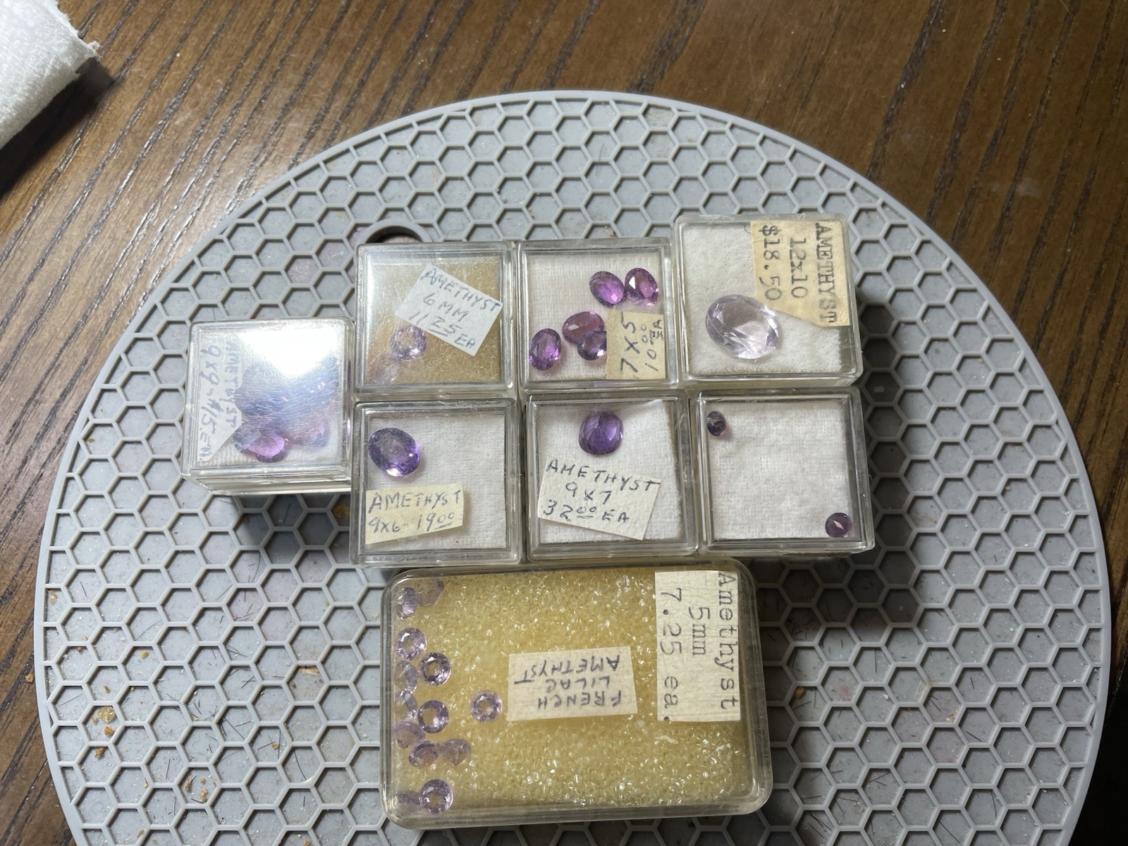 Gemstones Lot-Smoky Topaz-Amethyst-Red Garnet-Chrysoprase & more See Description