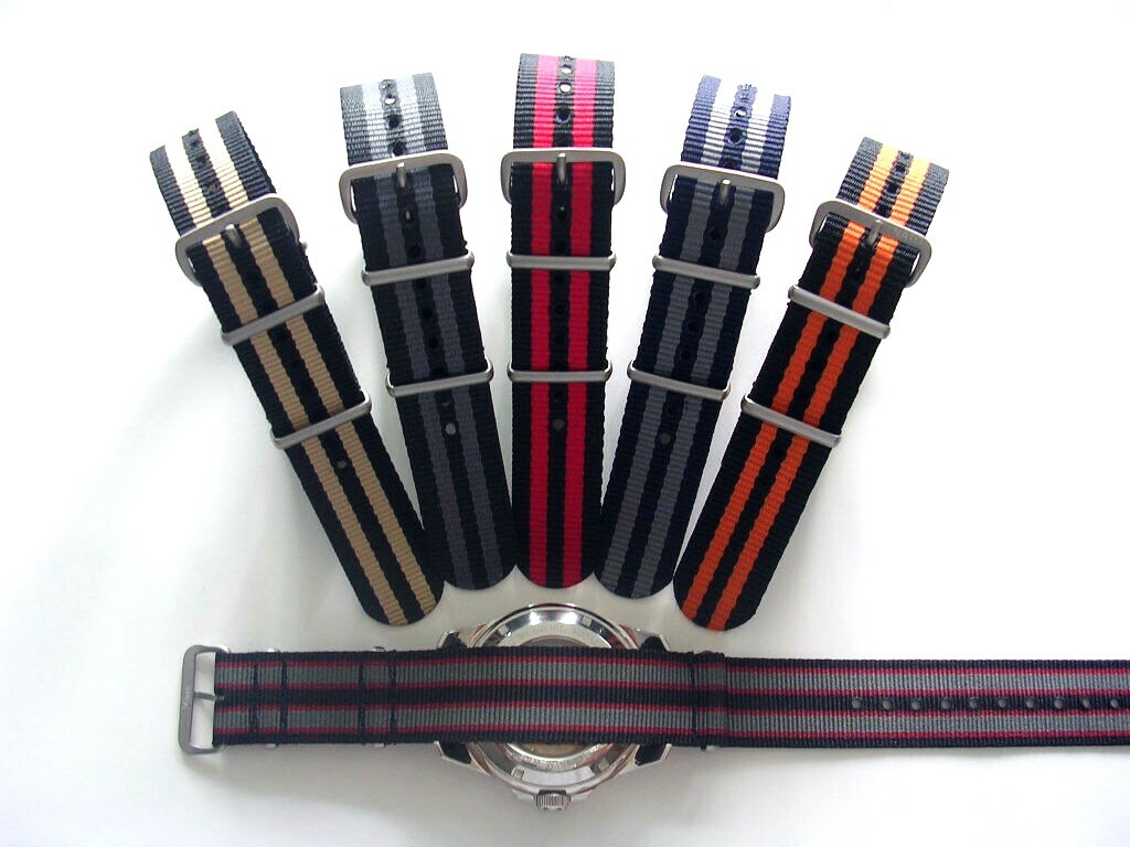 22mm Tan NATO G10 Ballistic nylon watchband strap 2 pak MoD RAF Bonded IW SUISSE
