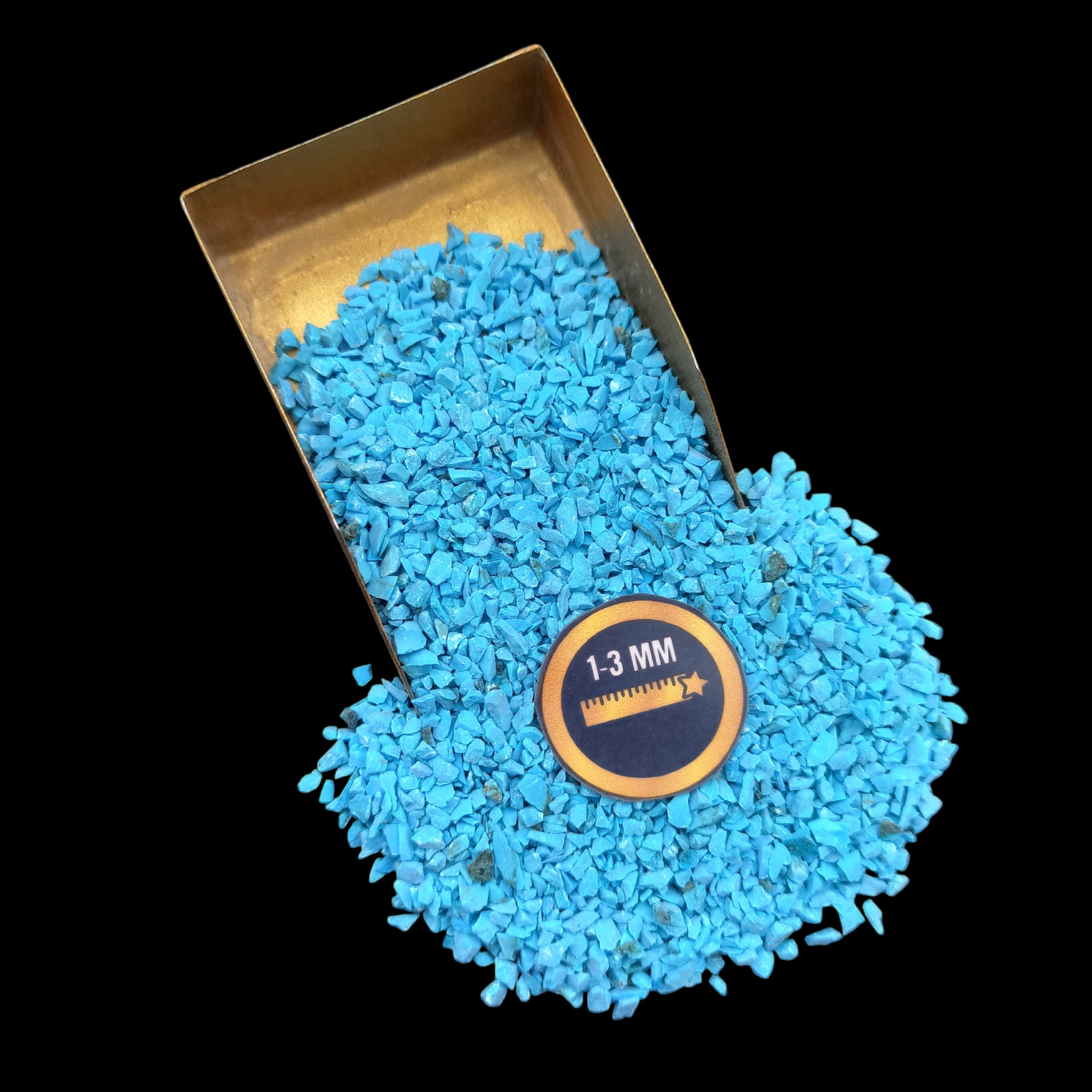 New Natural Turquoise coarse Crushed Powder For Massage Use Ring inlay