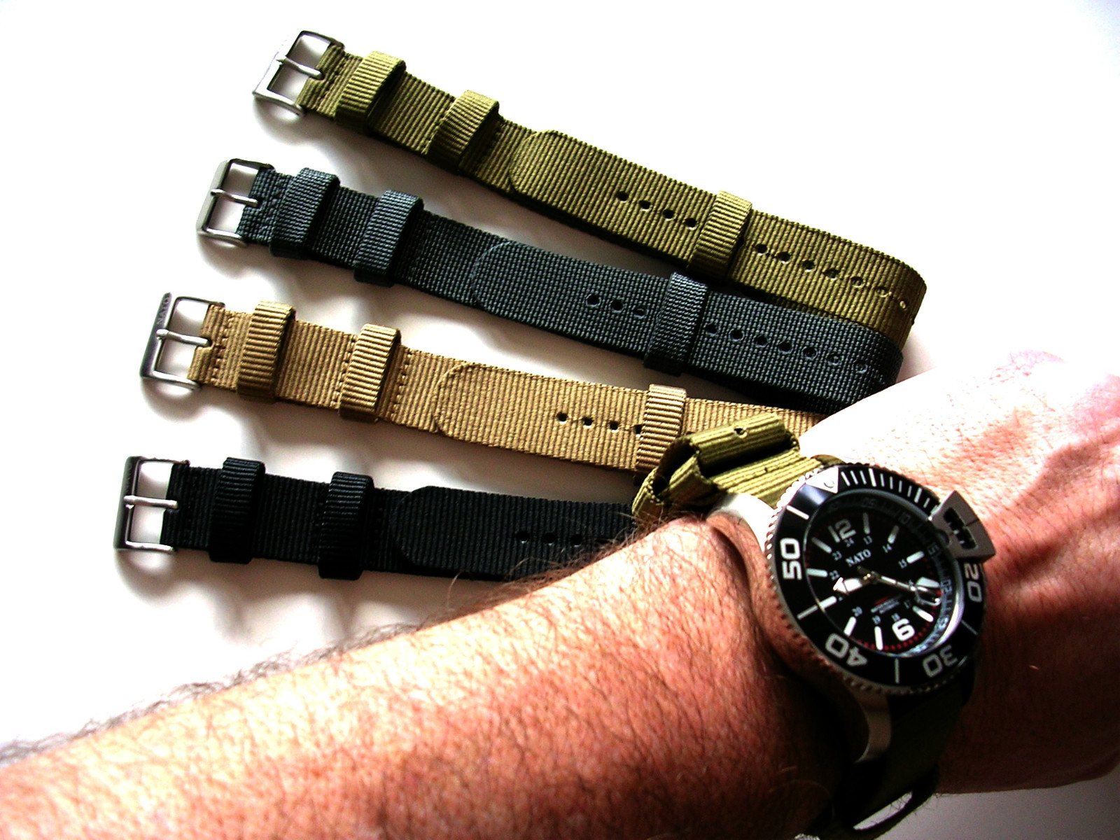 20m NATO G10® Aviator™ Military watchband Combat strap Ballistic Nylon IW SUISSE