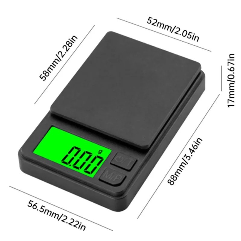 Pocket Scale, 1000G X 0.01G Precision Gram Scale, Small Digital Scale Grams Ounc