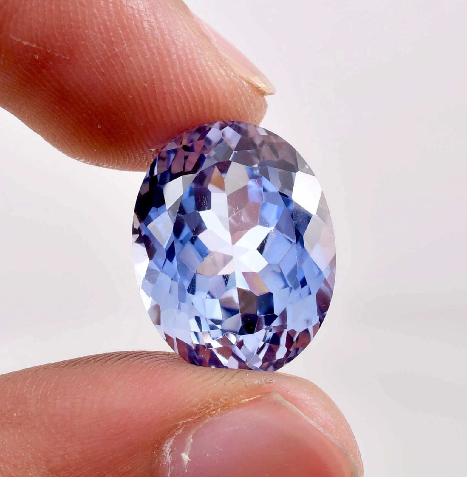 AAA+ Flawless Natural Ceylon Blue Sapphire GIT Certified Gem, All Size Available